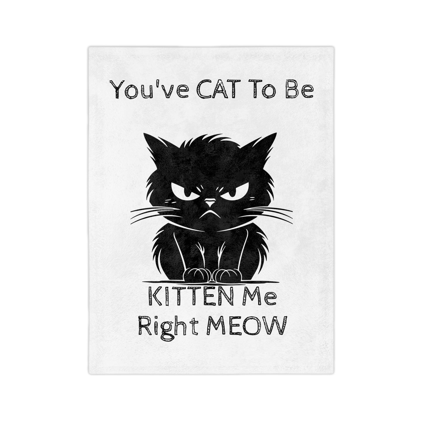 Kitten Me Velveteen Microfiber Blanket