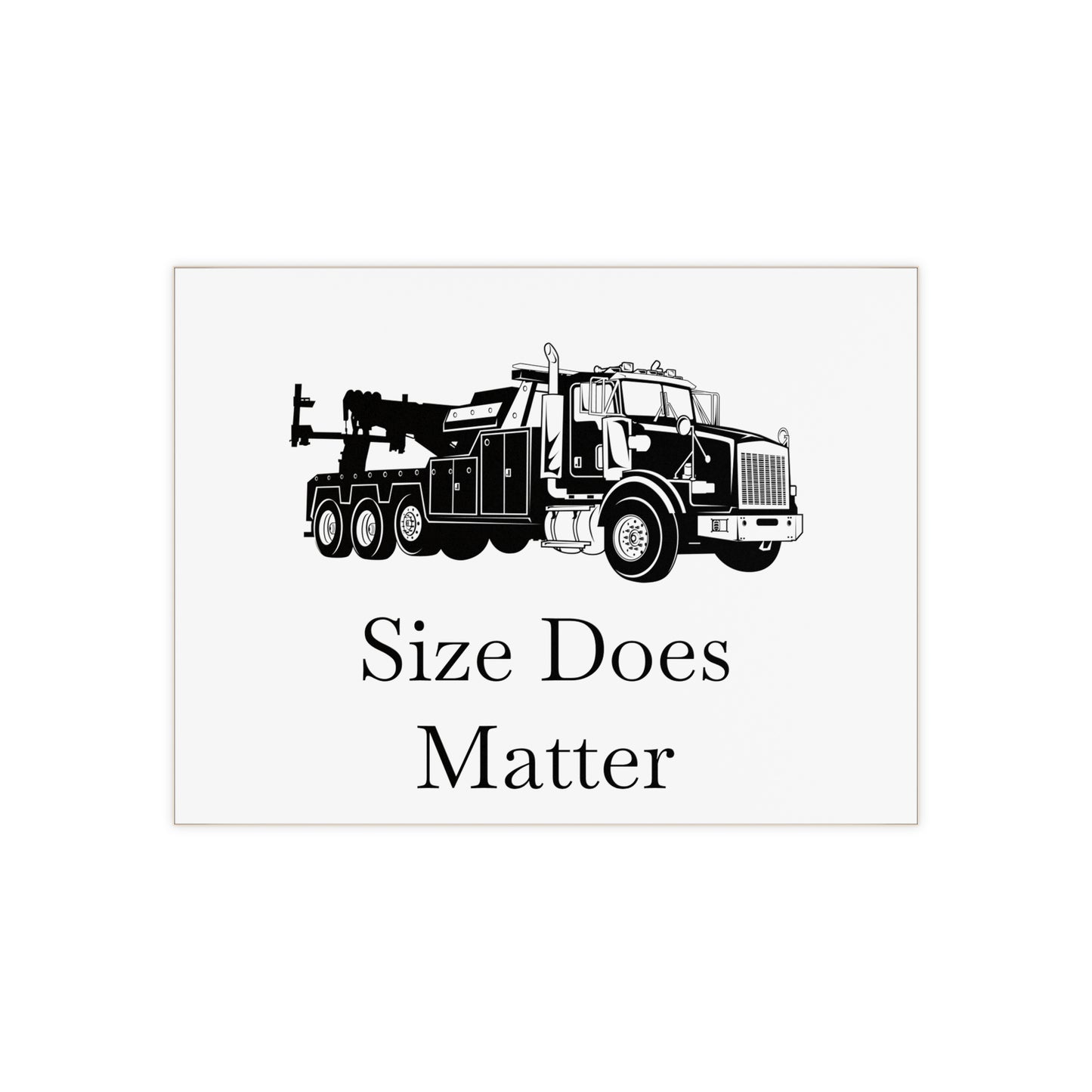 Size Does Matter Ceramic Photo Tile