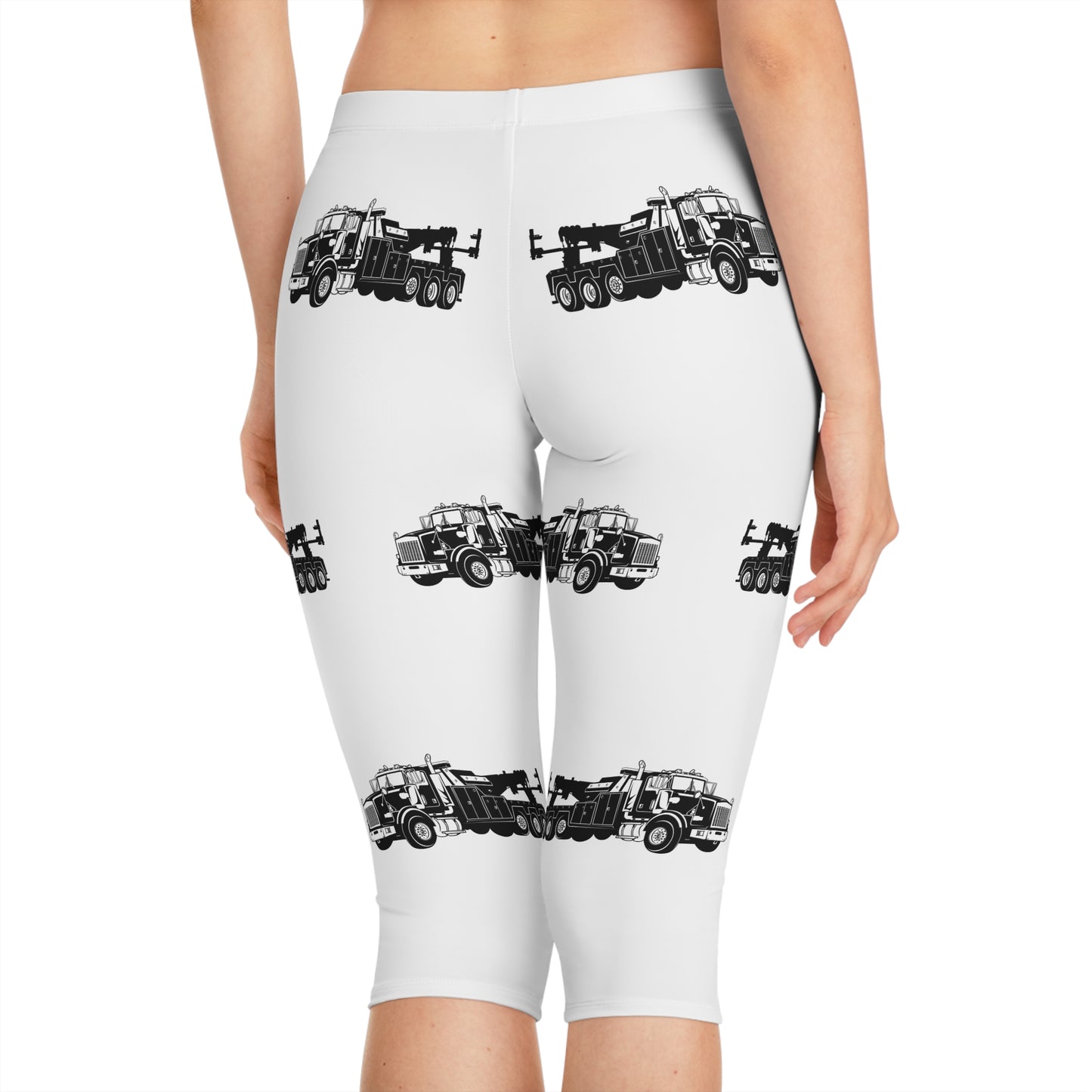 Heavy Tow Truck Women's Capri Leggings