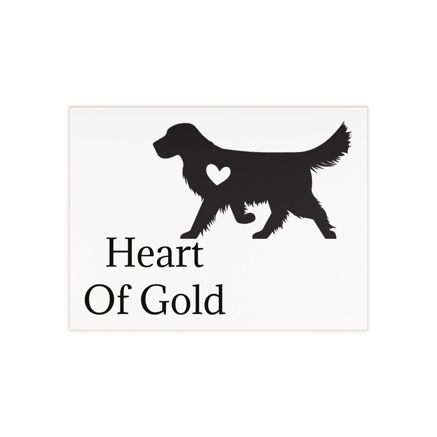 Heart Of Gold Ceramic Photo Tile