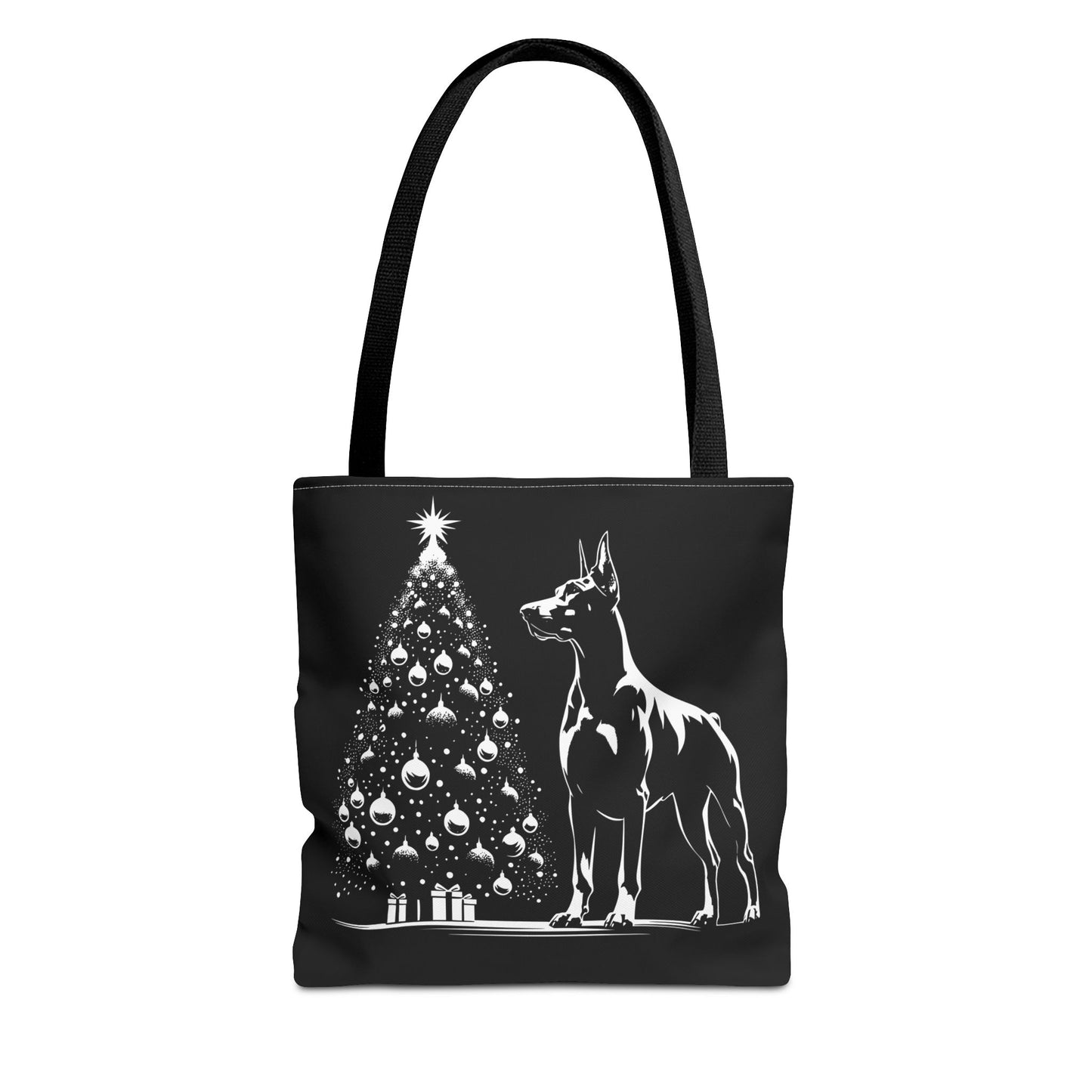 Doberman Christmas Tree Tote Bag