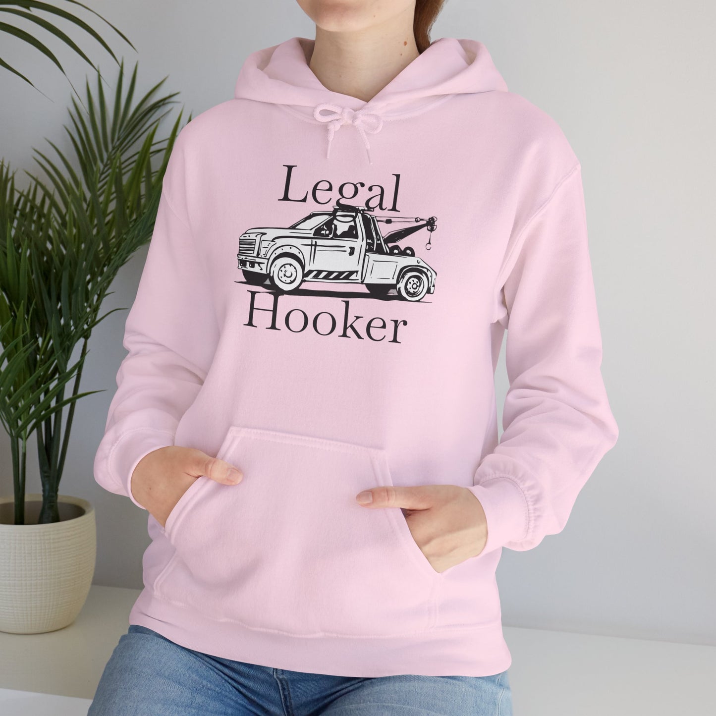 Legal H**ker Wheel Lift Tow Truck Unisex Hoodie
