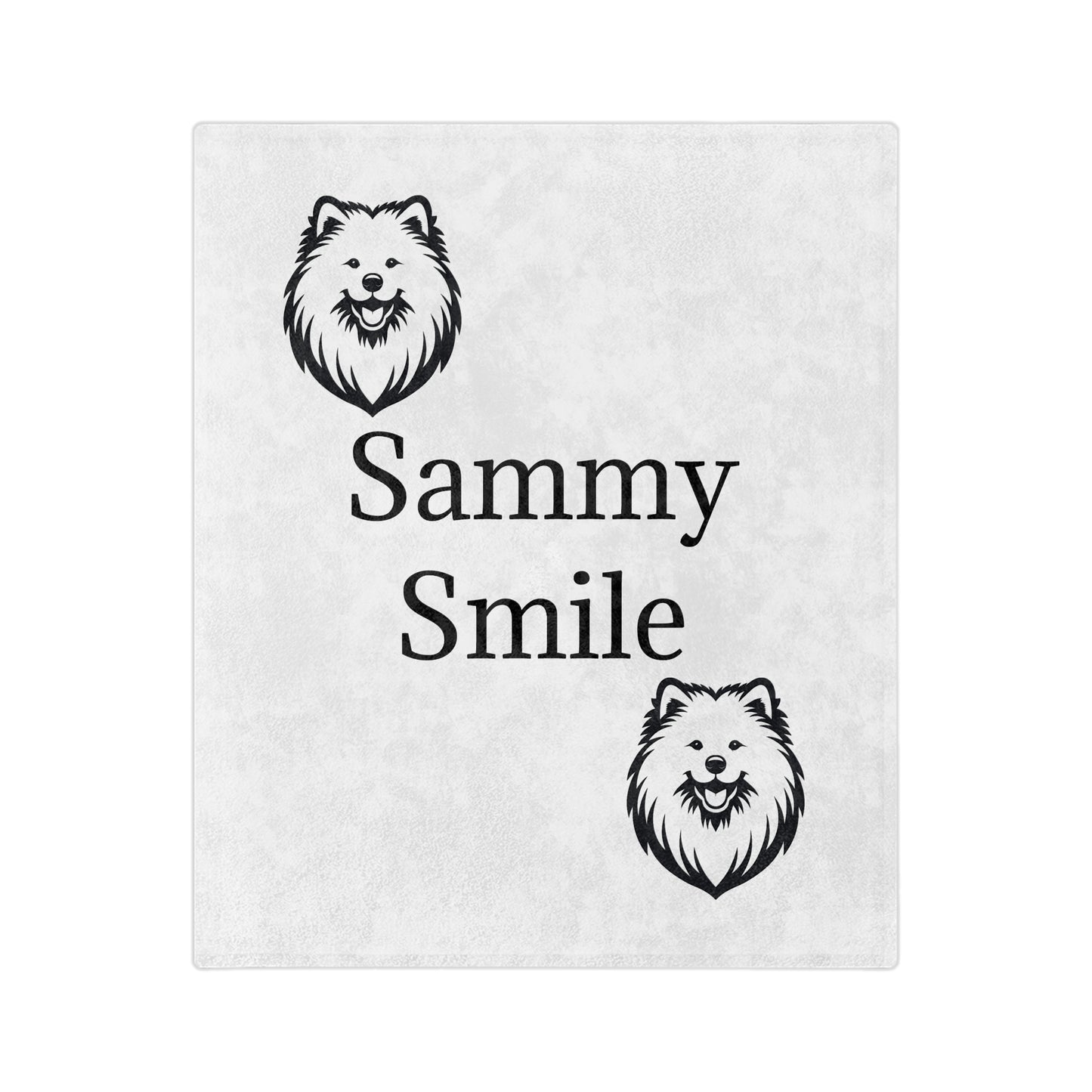 Sammy Smile Velveteen Microfiber Blanket