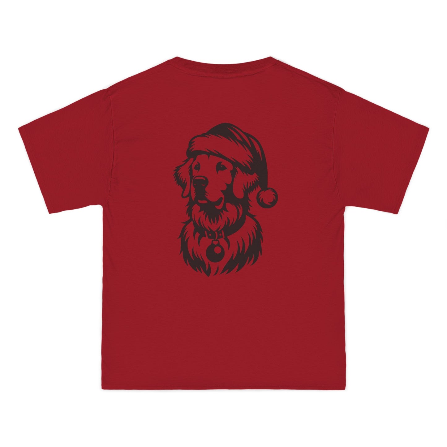 Santa Paws Golden Men's Short-Sleeve Crewneck Tee