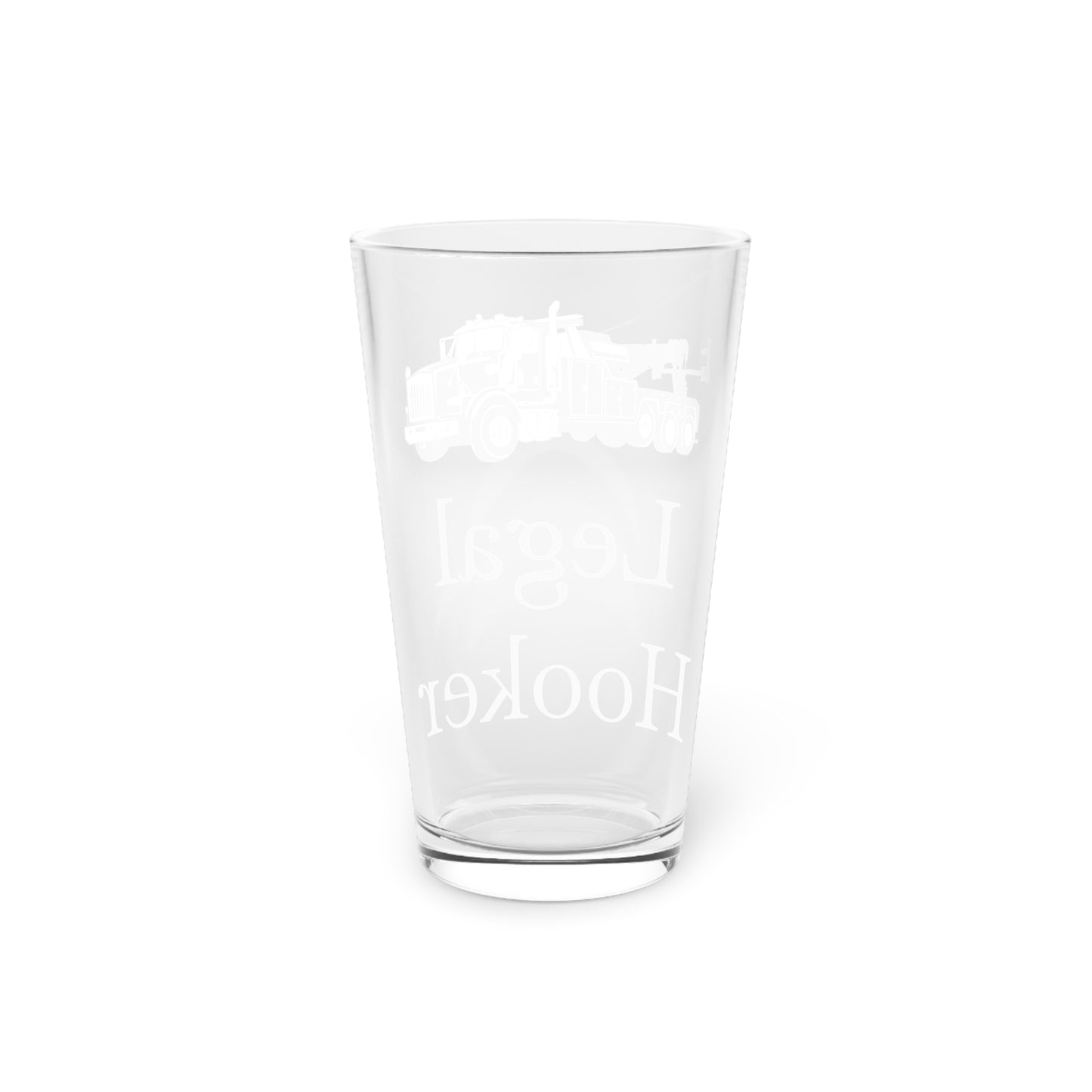 Legal H**ker Heavy Tow Truck Drinking Glass