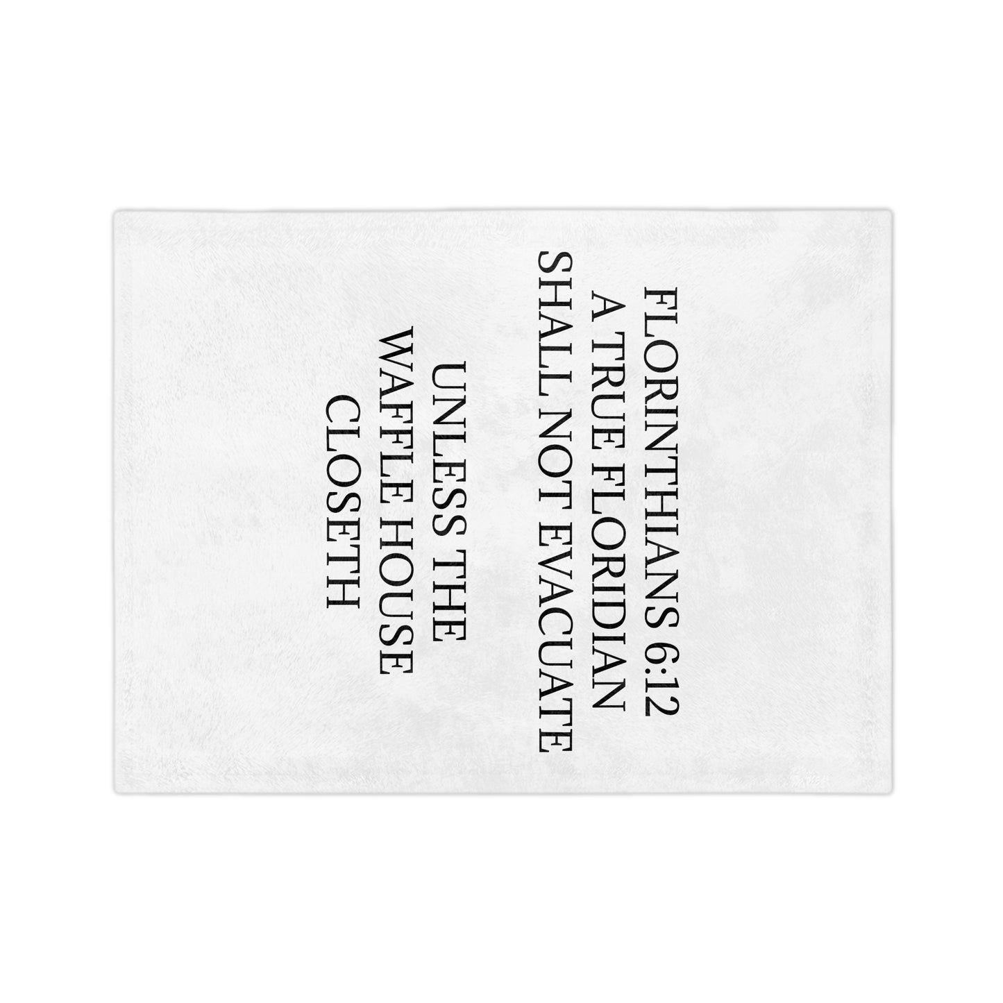 Florinthians 6:12 Velveteen Microfiber Blanket