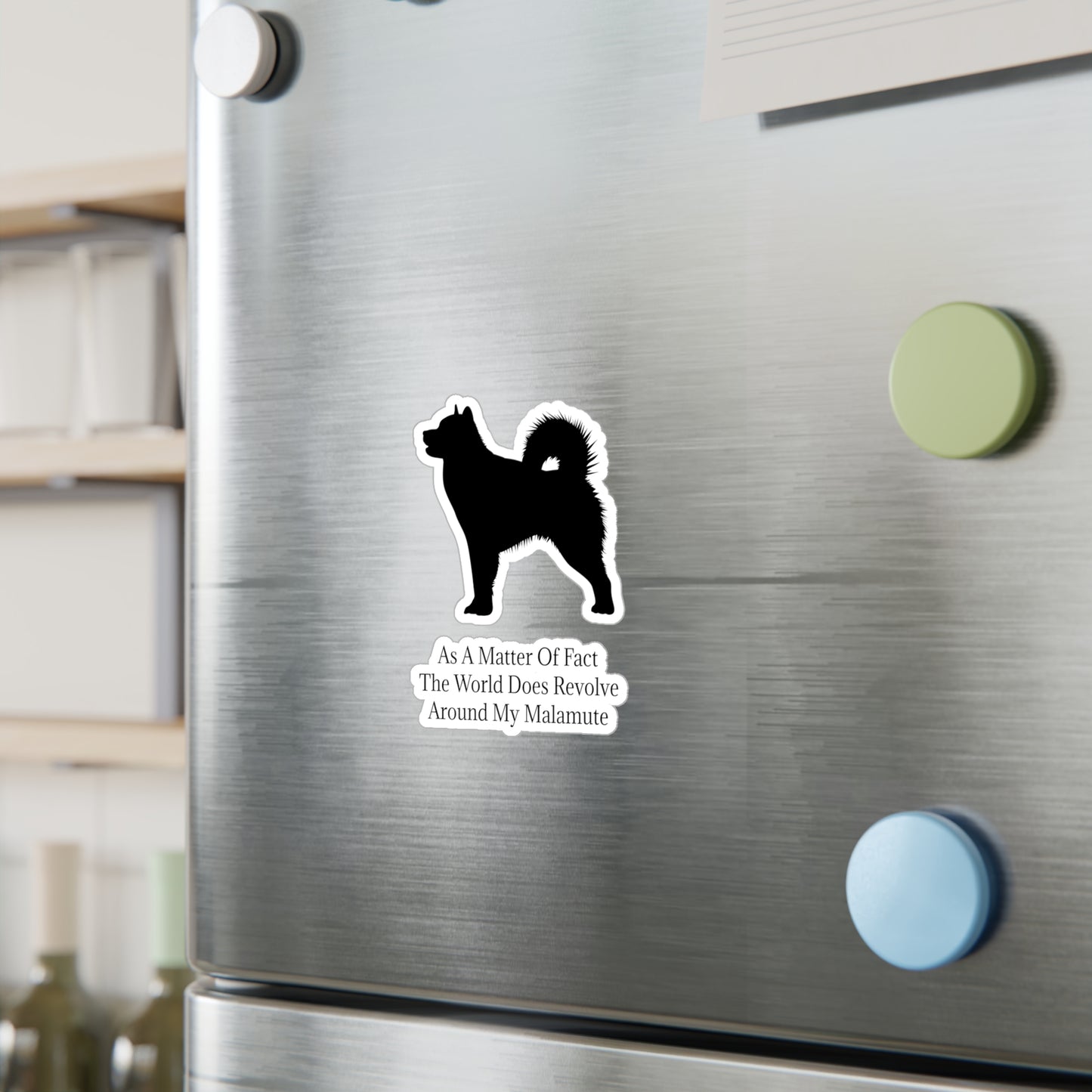 Matter Of Fact Malamute Vinyl Decal