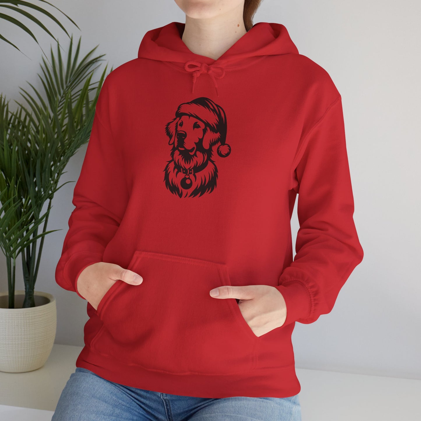Santa Paws Golden Unisex Hoodie