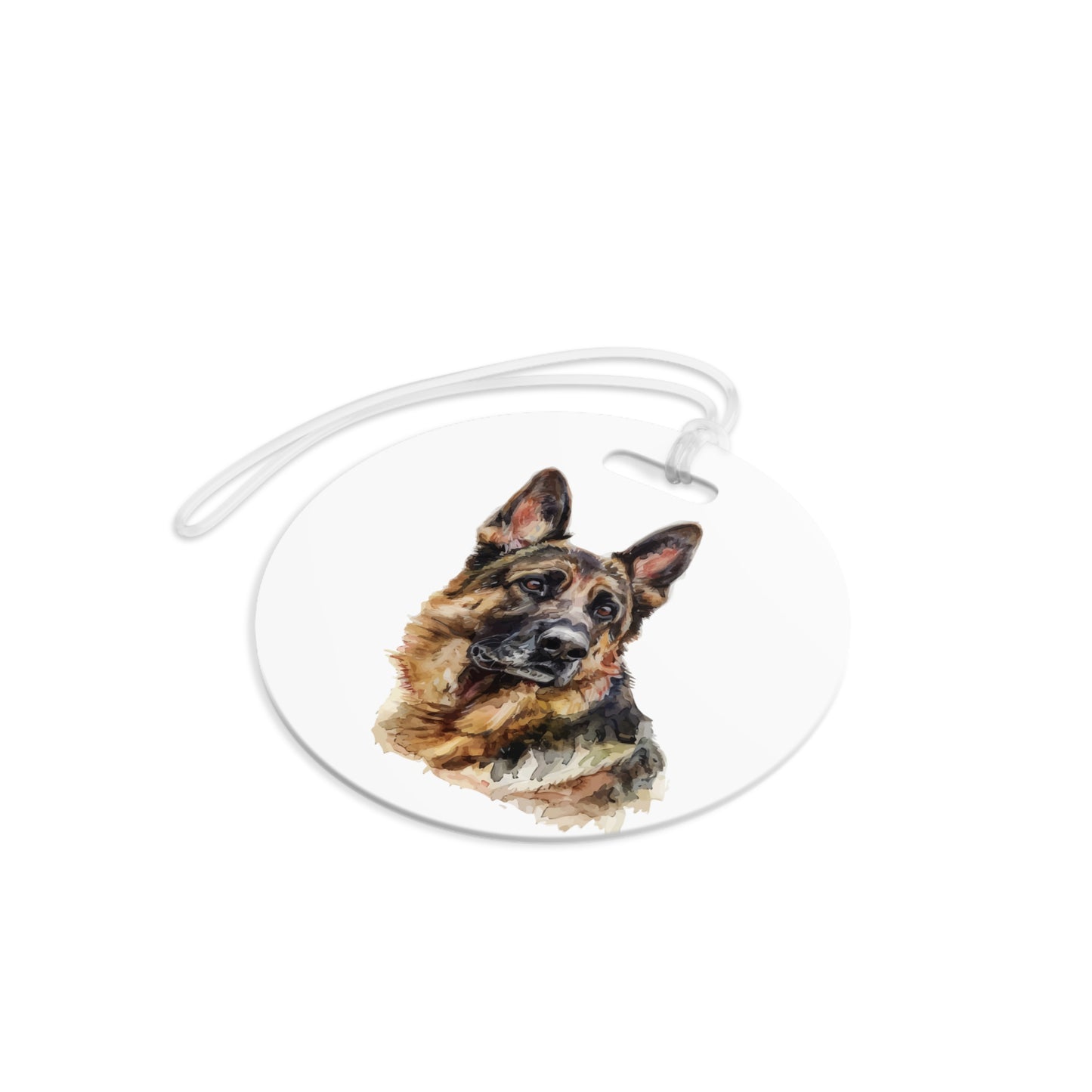 German Shepherd Head Luggage Tag