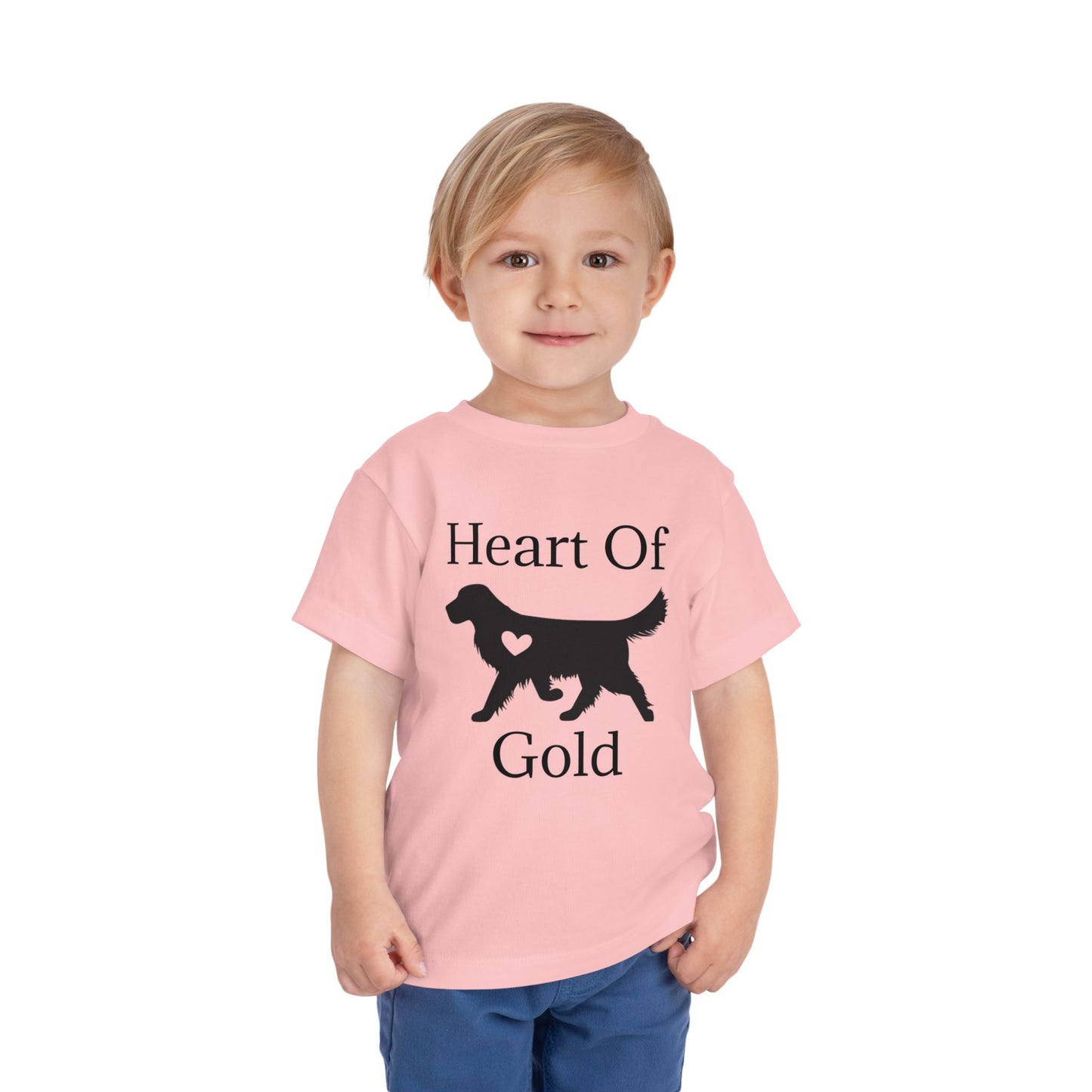 Heart Of Gold Toddler Unisex Short Sleeve Crewneck Tee