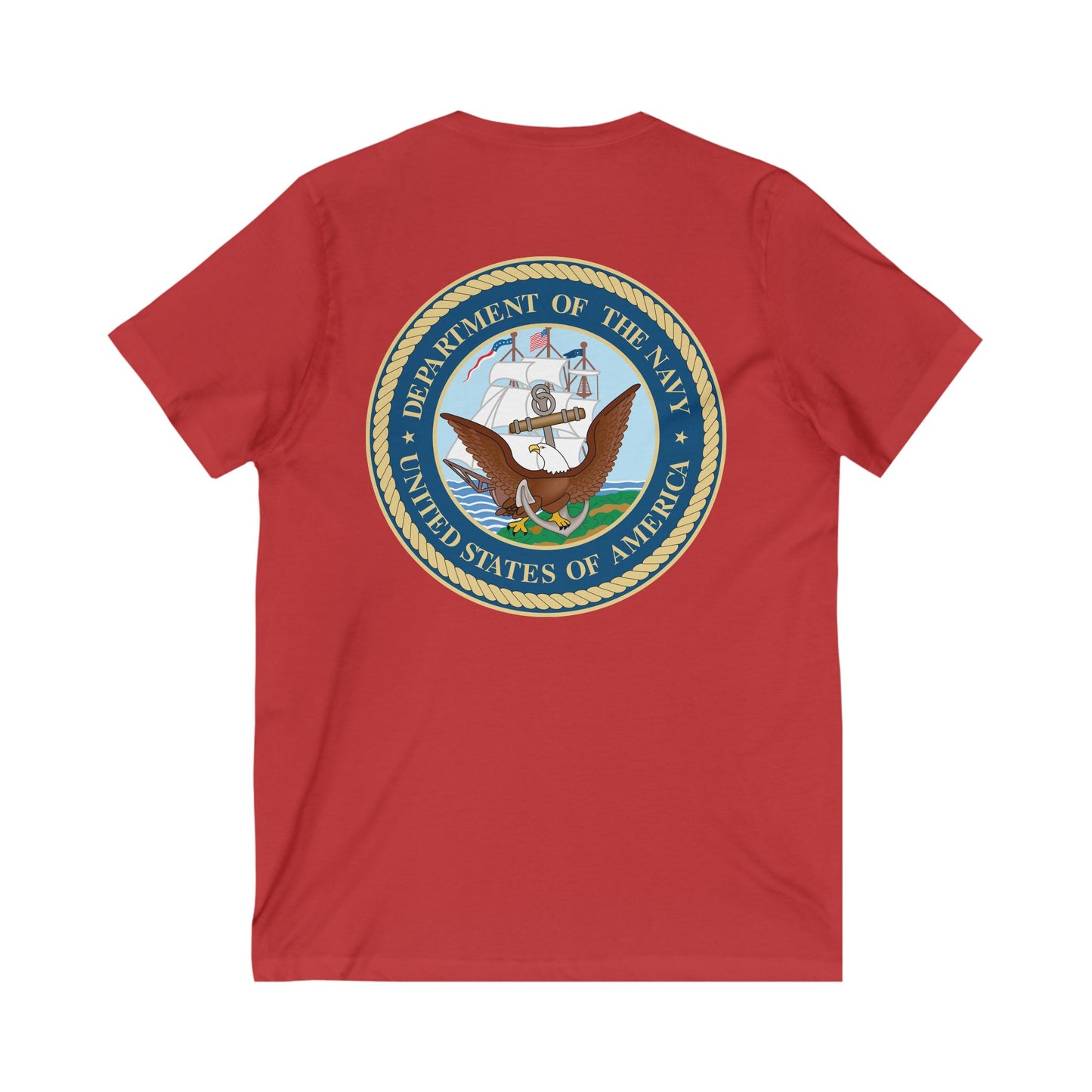 US Navy Unisex Short Sleeve V-Neck Tee