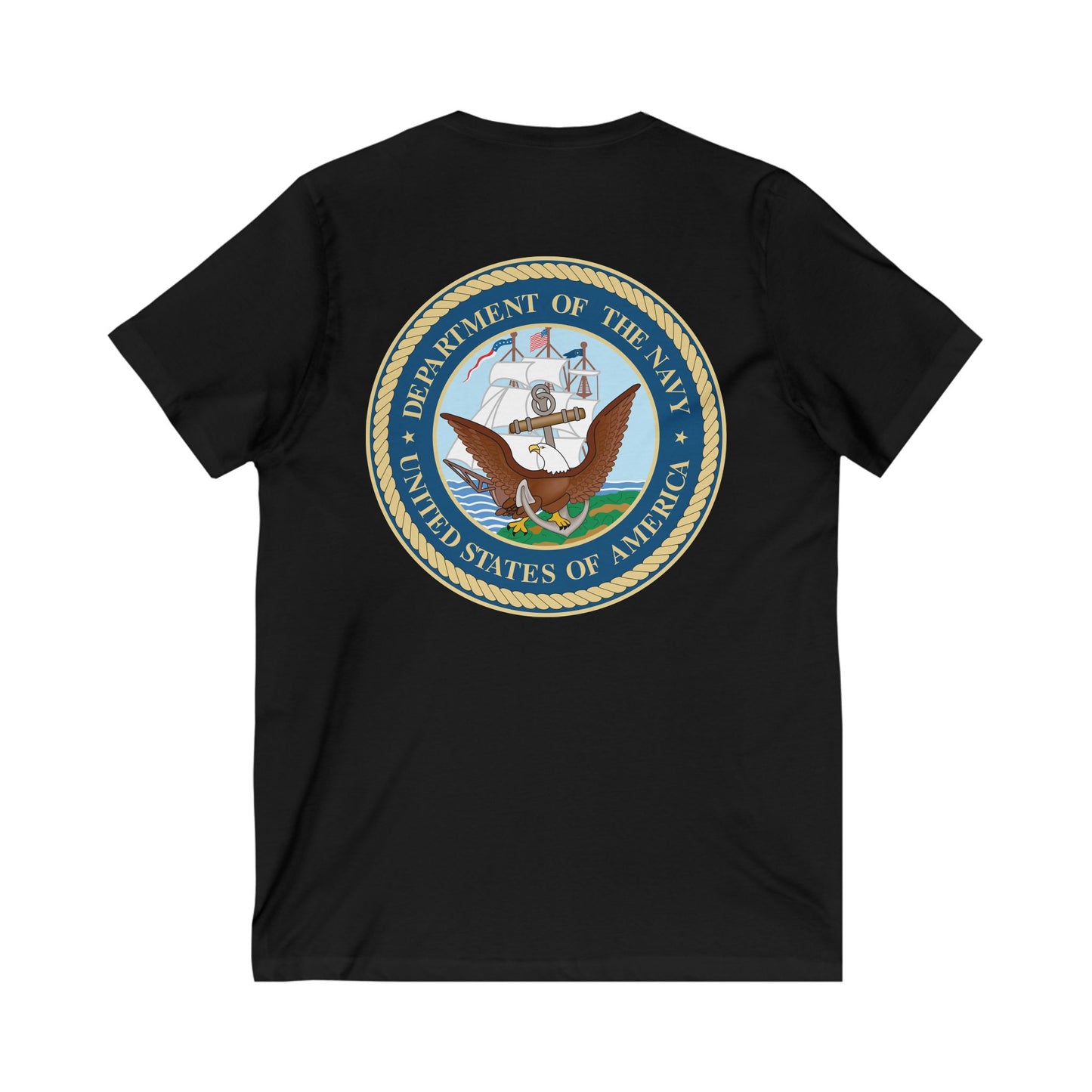 US Navy Unisex Short Sleeve V-Neck Tee