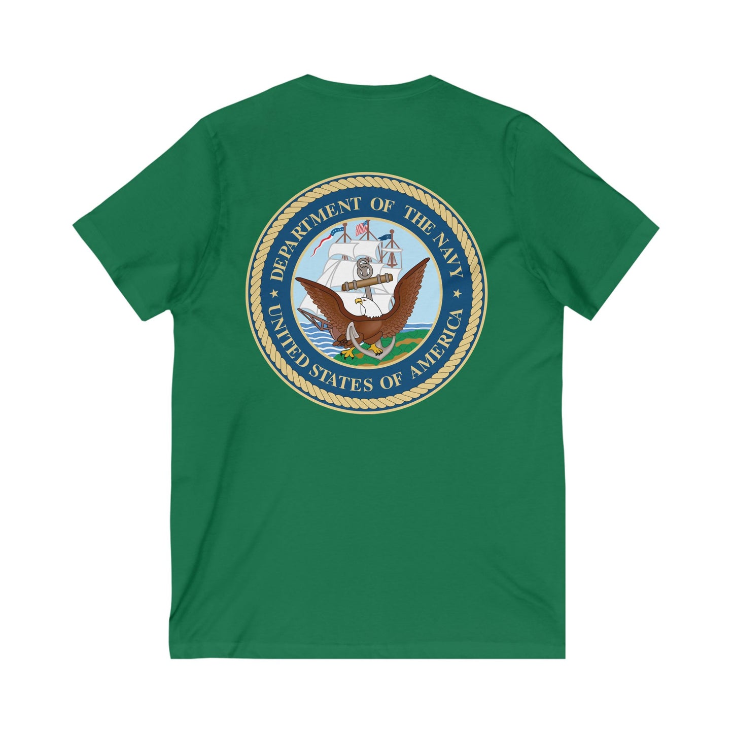 US Navy Unisex Short Sleeve V-Neck Tee