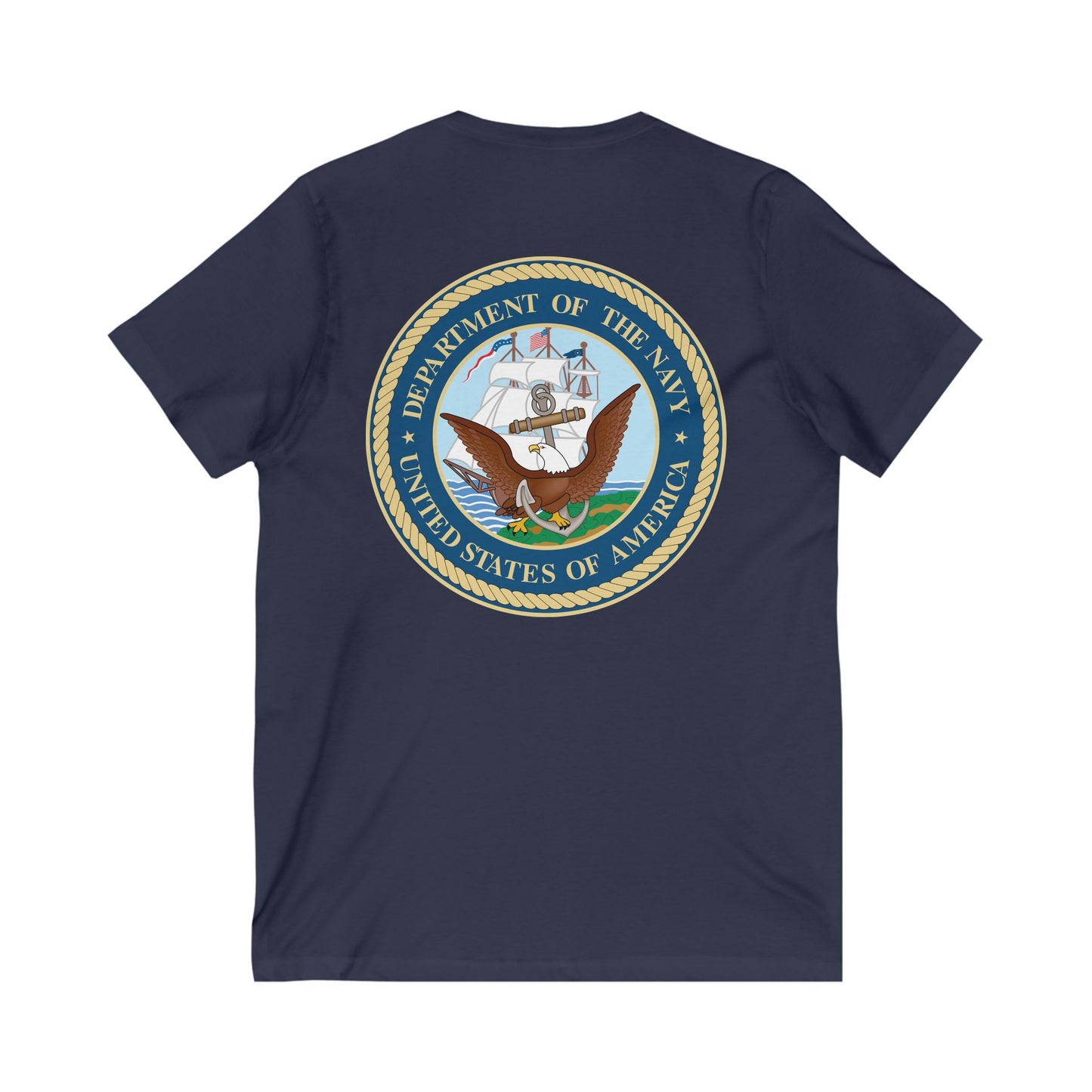US Navy Unisex Short Sleeve V-Neck Tee