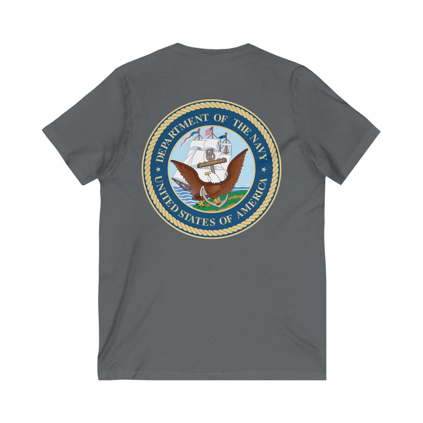 US Navy Unisex Short Sleeve V-Neck Tee