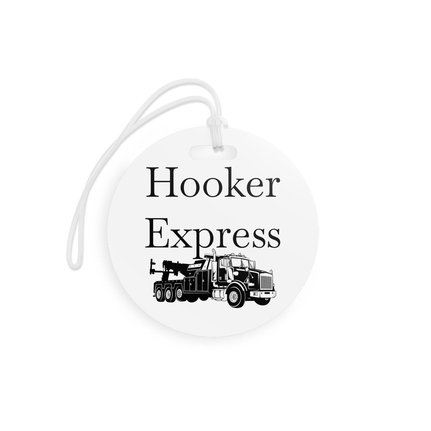 H**ker Express Heavy Tow Truck Luggage Tag