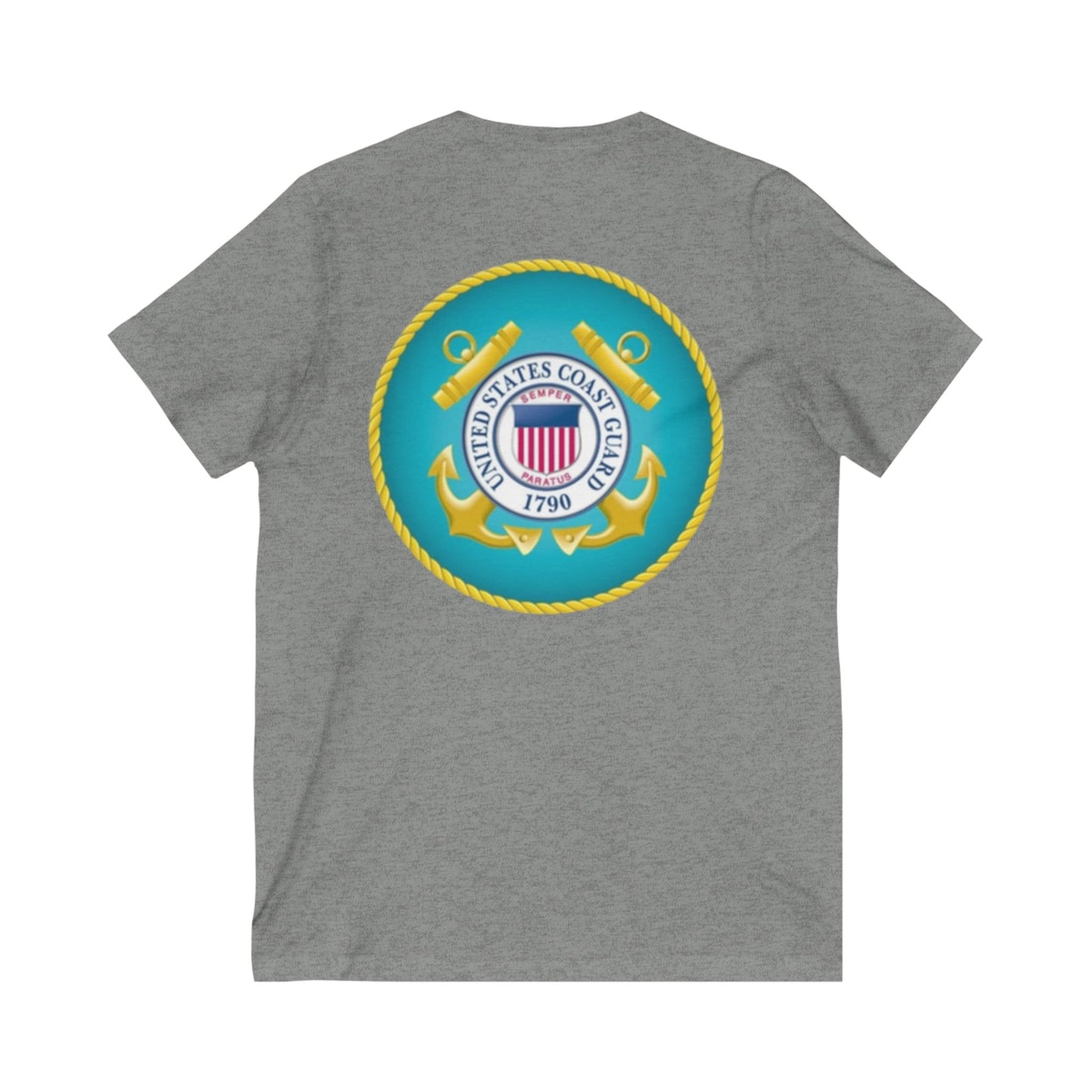 US Coast Guard Unisex Short Sleeve V-Neck Tee