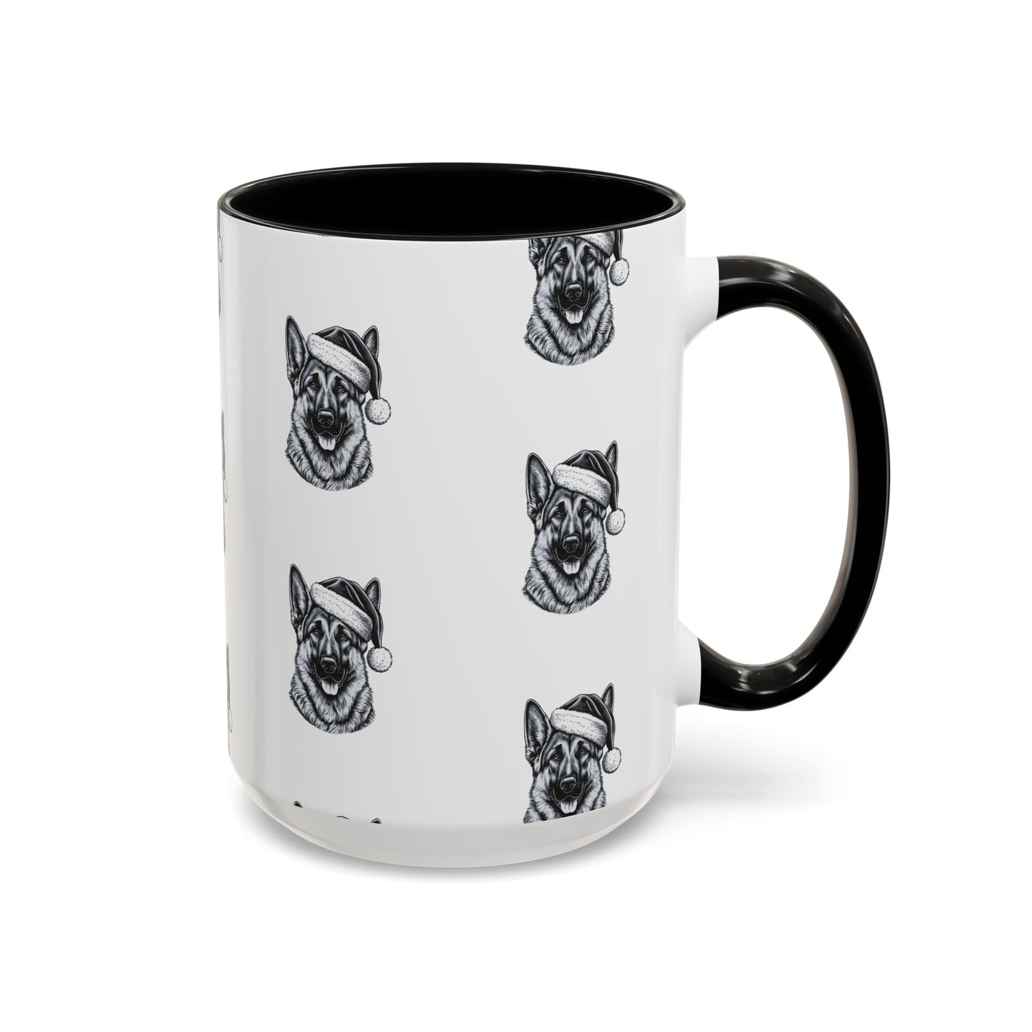 Santa Paws German Shepherd 2-Tone Coffee Mug