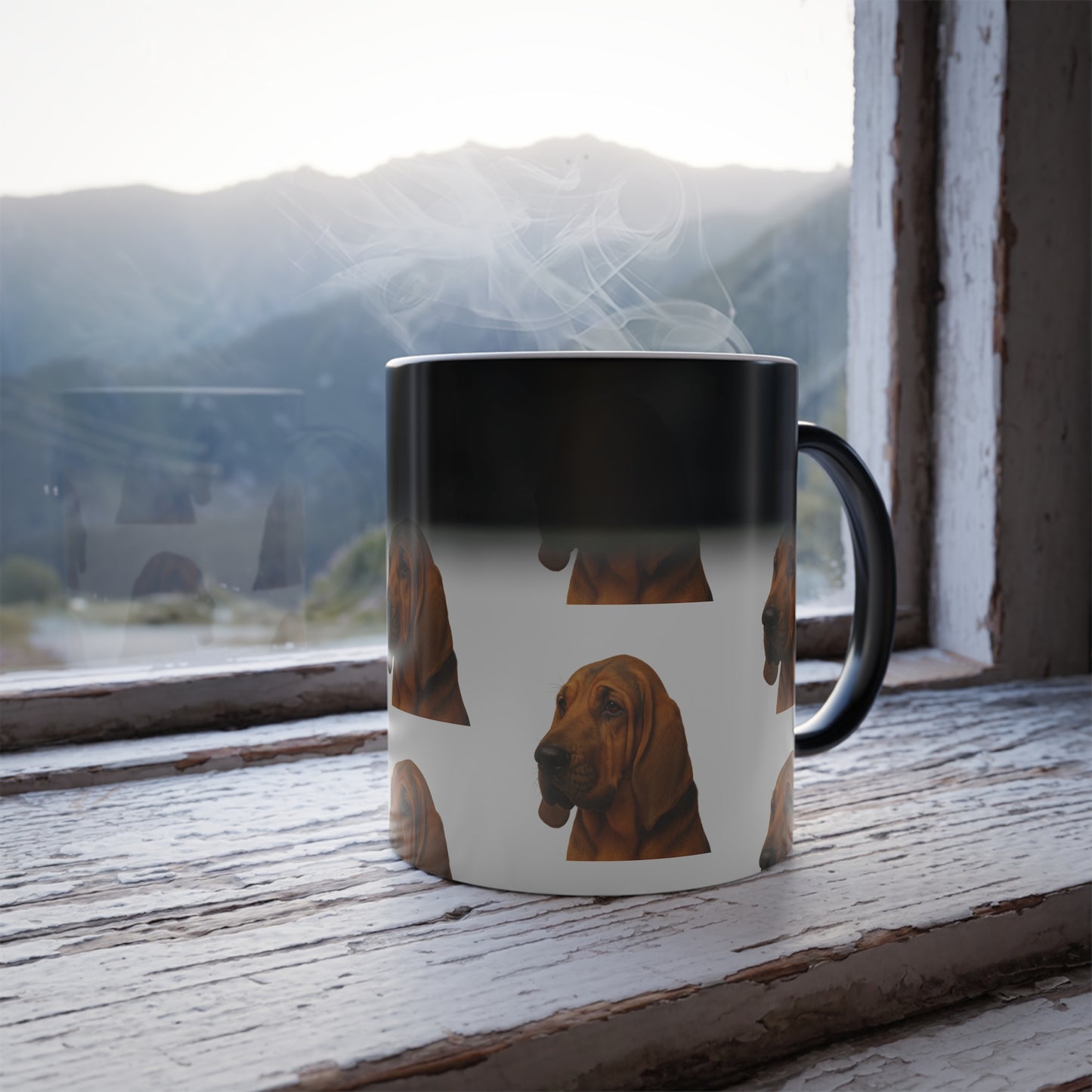 Bloodhound Head Color Changing Mug