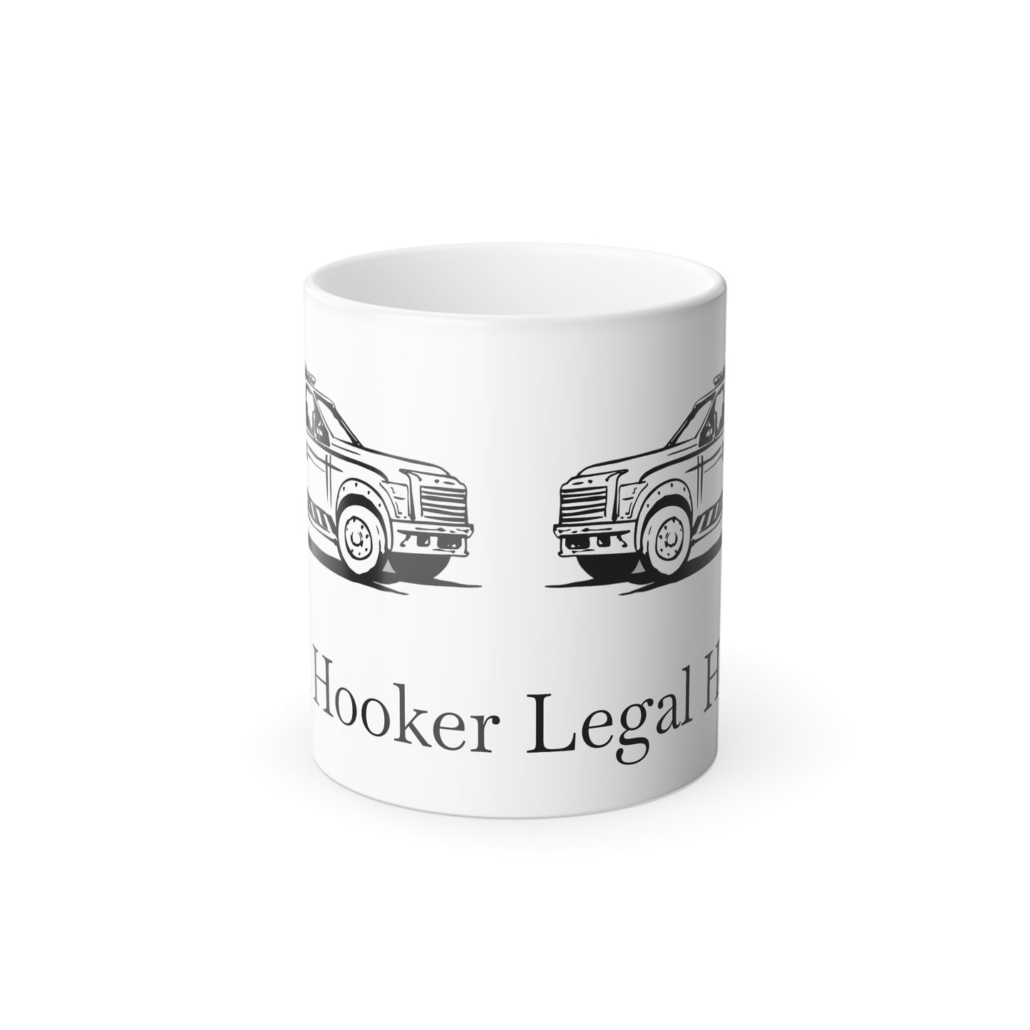 Legal H**ker Wheel Lift Tow Truck Color Changing Mug