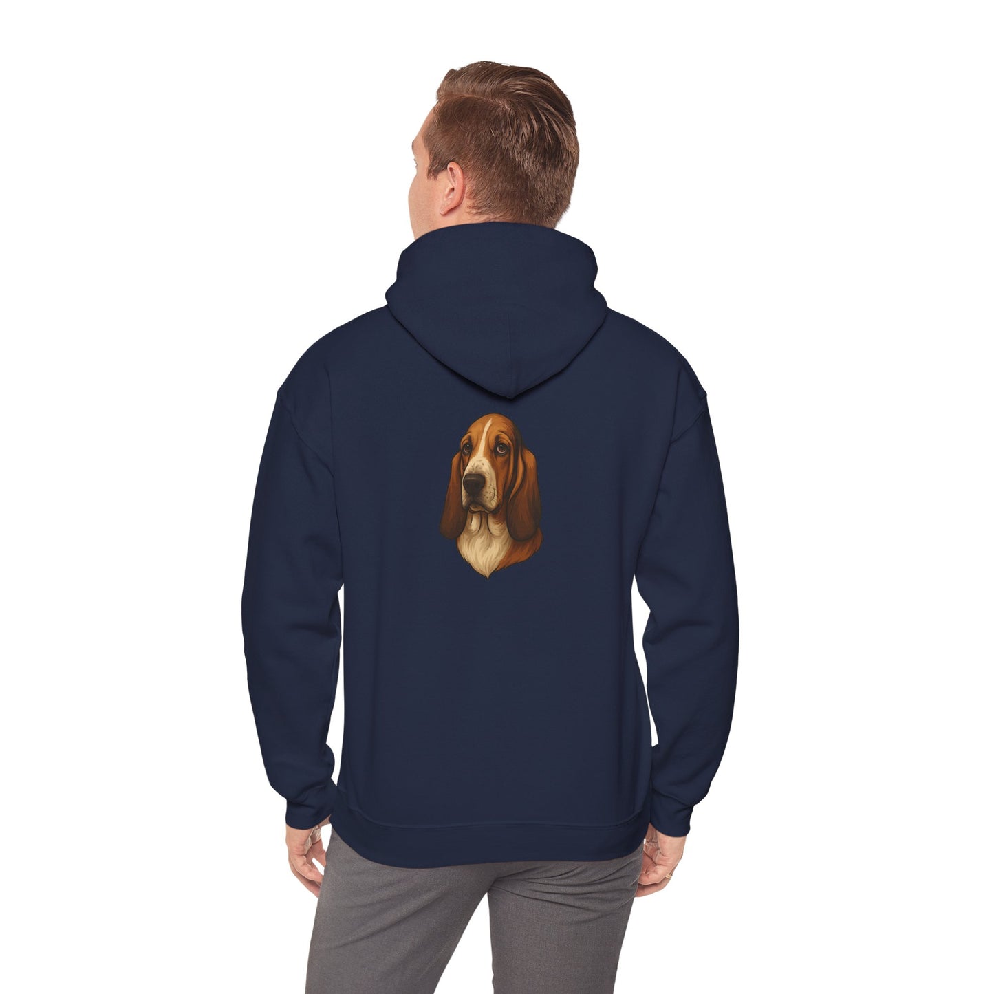 Basset Hound Head Unisex Hoodie
