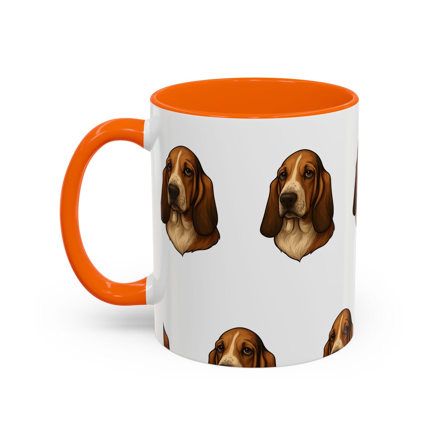 Basset Hound Head 2-Tone Coffee Mug