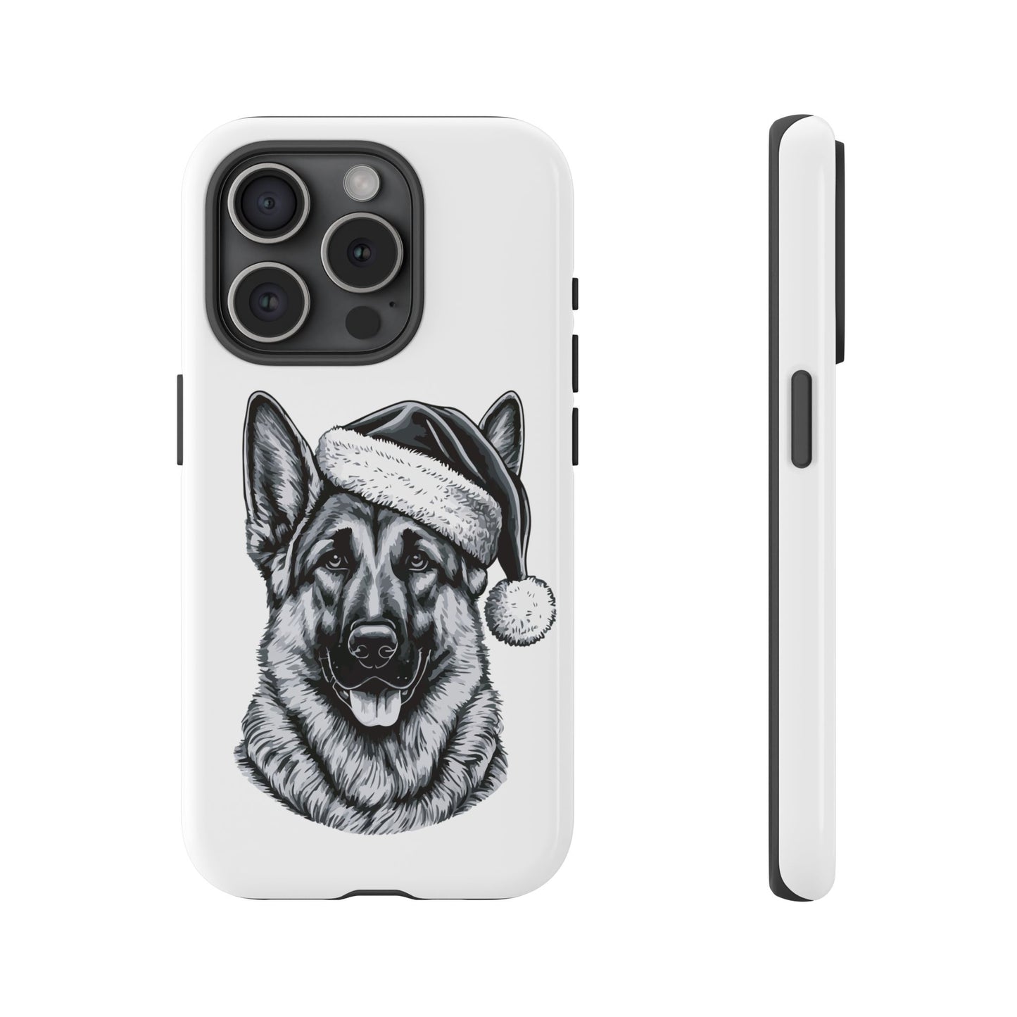 Santa Paws German Shepherd iPhone Case
