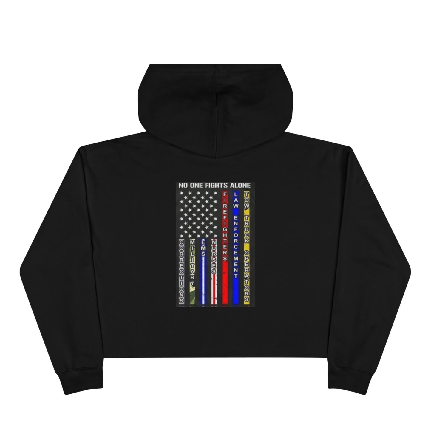No One Fights Alone Women's Crop Hoodie