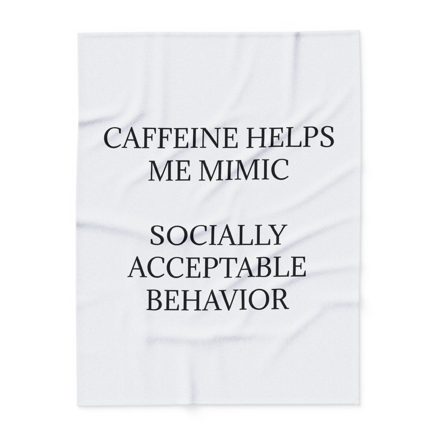 Socially Acceptable Arctic Fleece Blanket