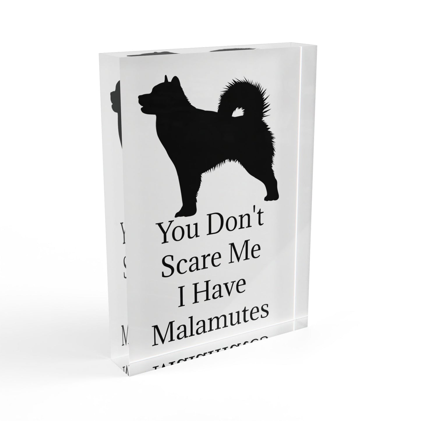 You Don't Scare Me Acrylic Photo Block