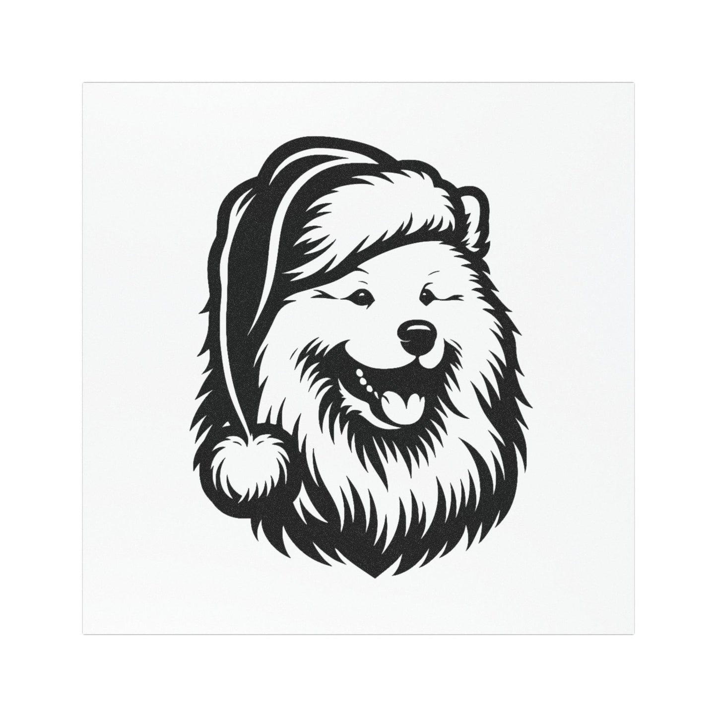 Santa Paws Samoyed Indoor/Outdoor Magnet