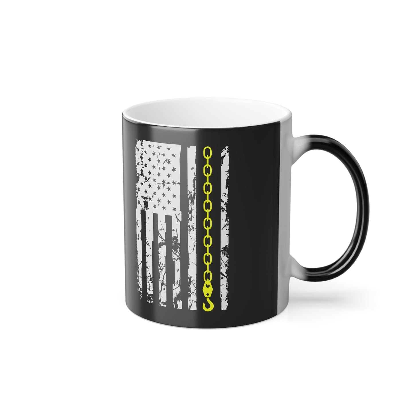 Thin Yellow Line Color Changing Mug