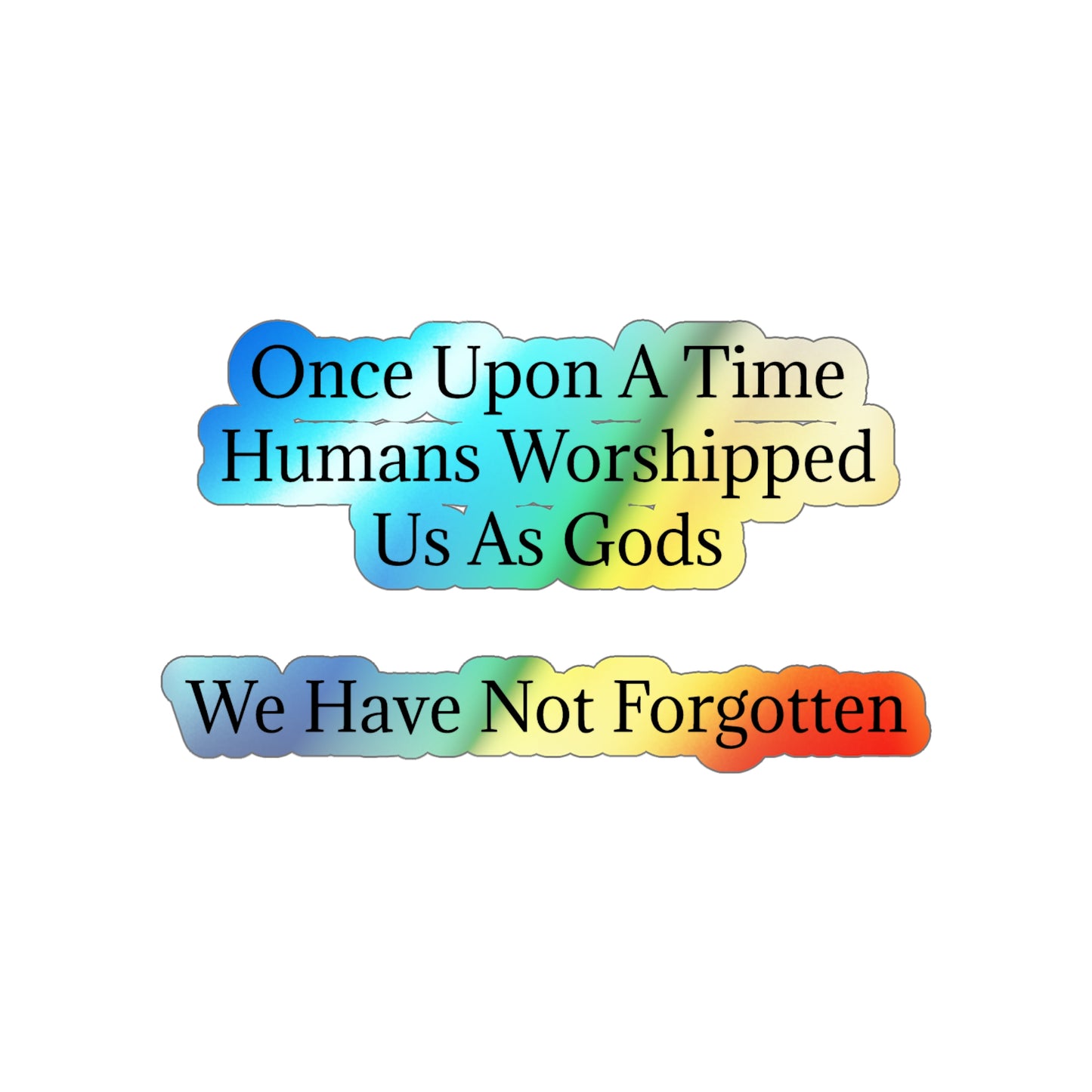 Once Upon A Time Holographic Sticker