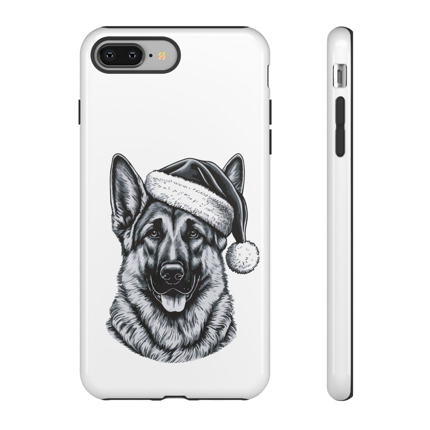Santa Paws German Shepherd iPhone Case