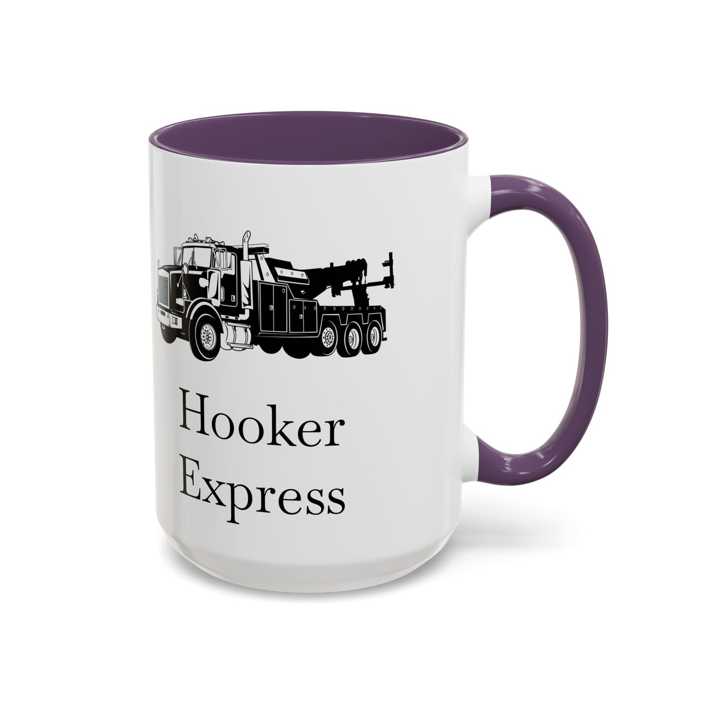 H**ker Express Heavy Tow Truck 2-Tone Coffee Mug