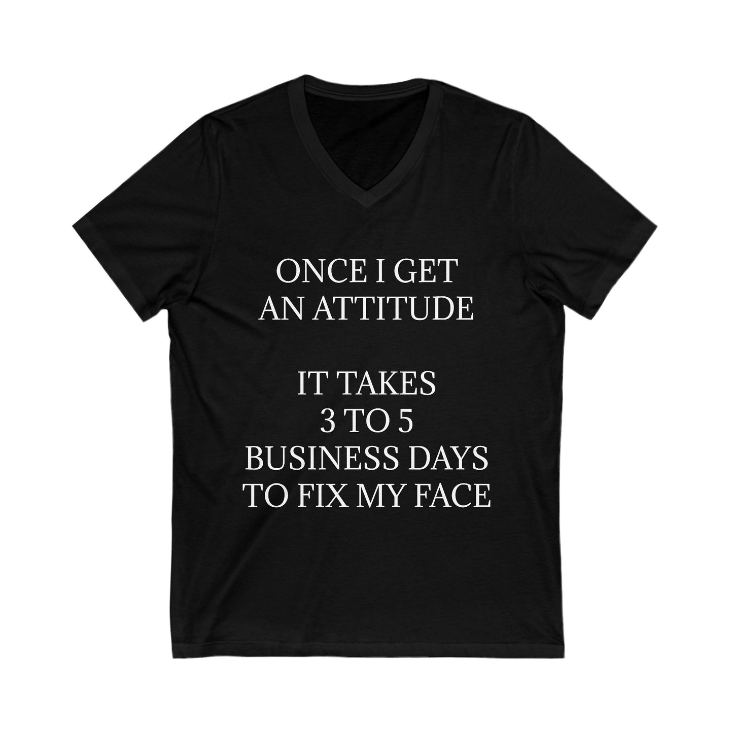 Fix My Face Unisex Short Sleeve V-Neck Tee