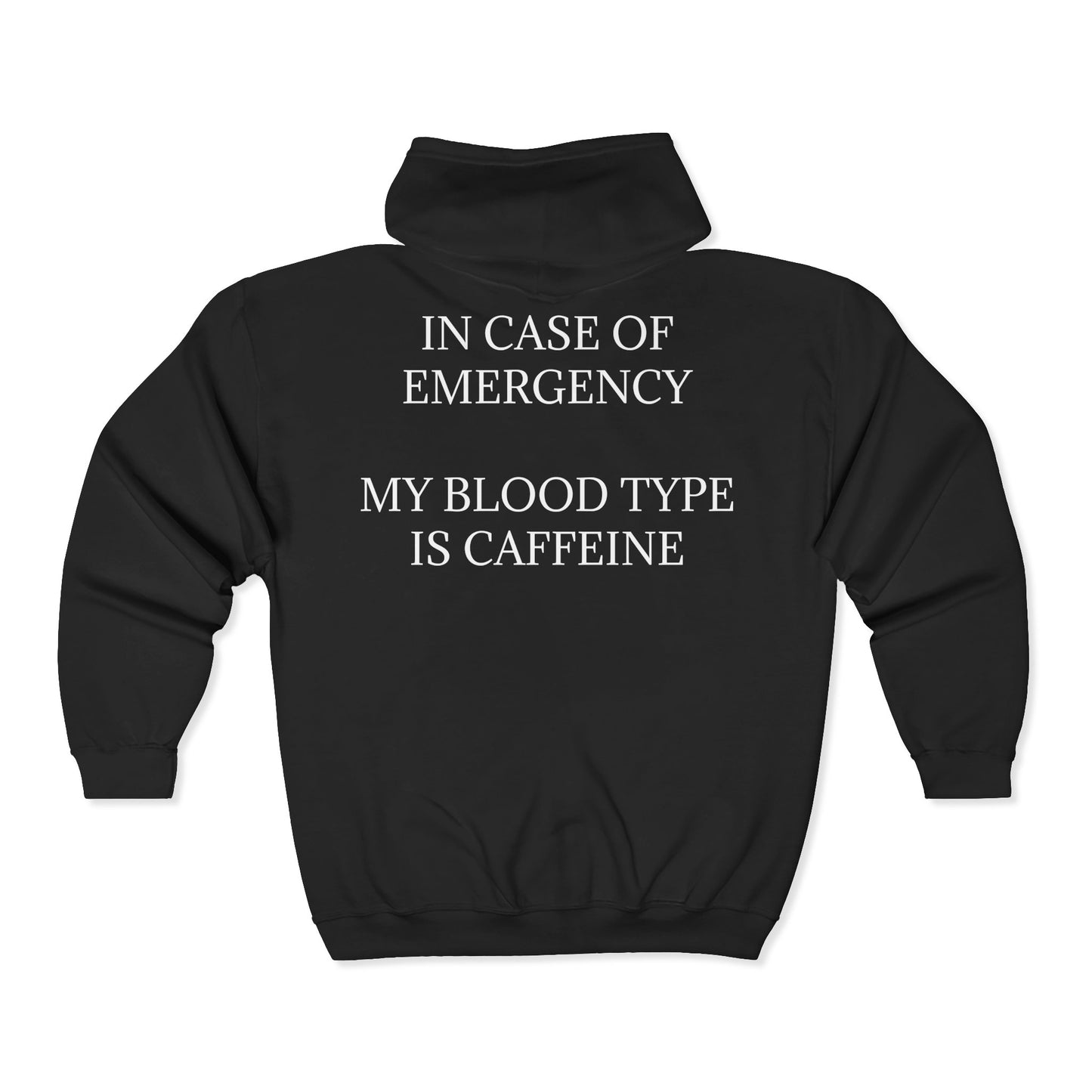 Blood Type Unisex Full Zip Hoodie