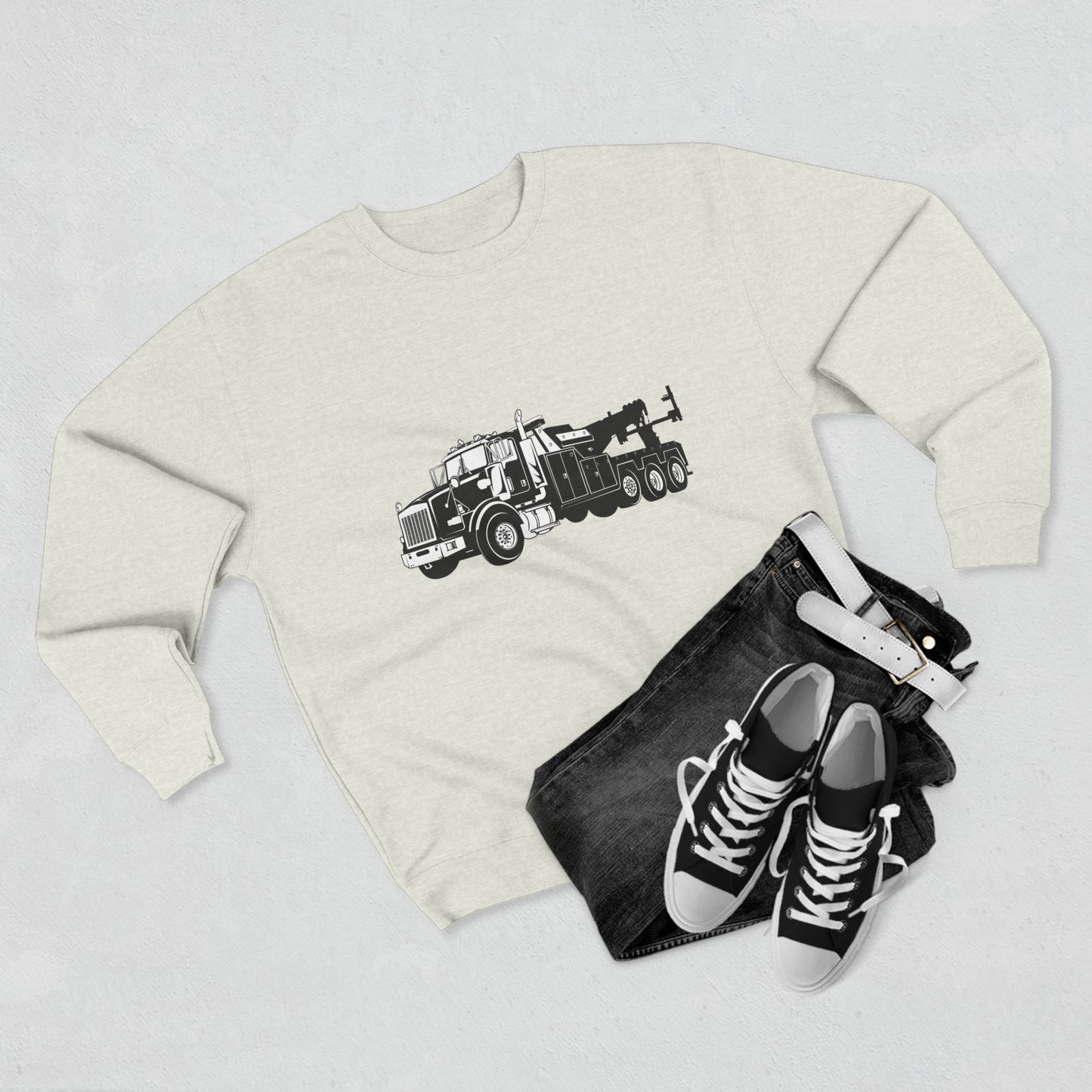 Heavy Tow Truck Unisex Crewneck Sweatshirt