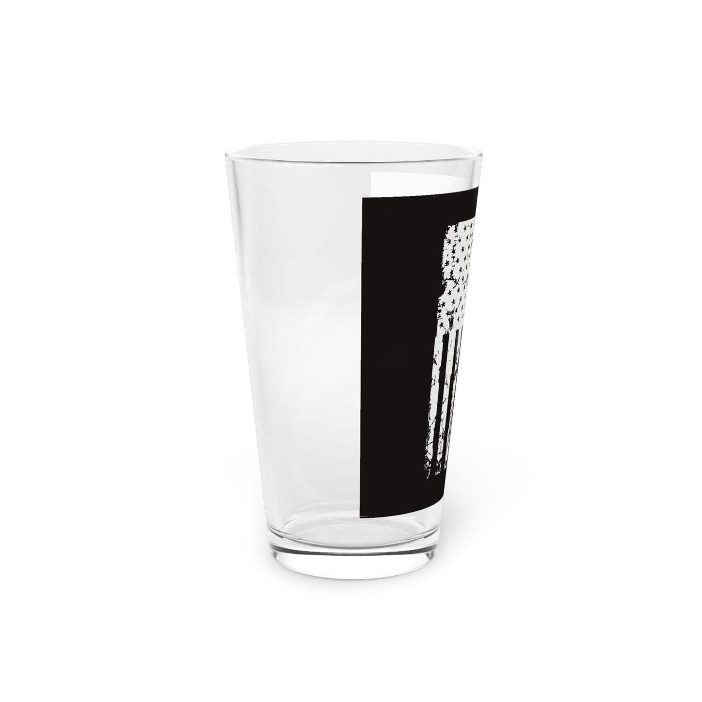 Thin Yellow Line Drinking Glass