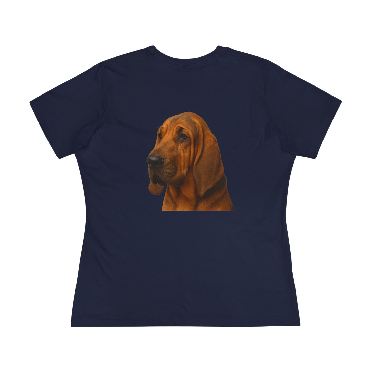 Bloodhound Head Women's Short Sleeve Crewneck Tee