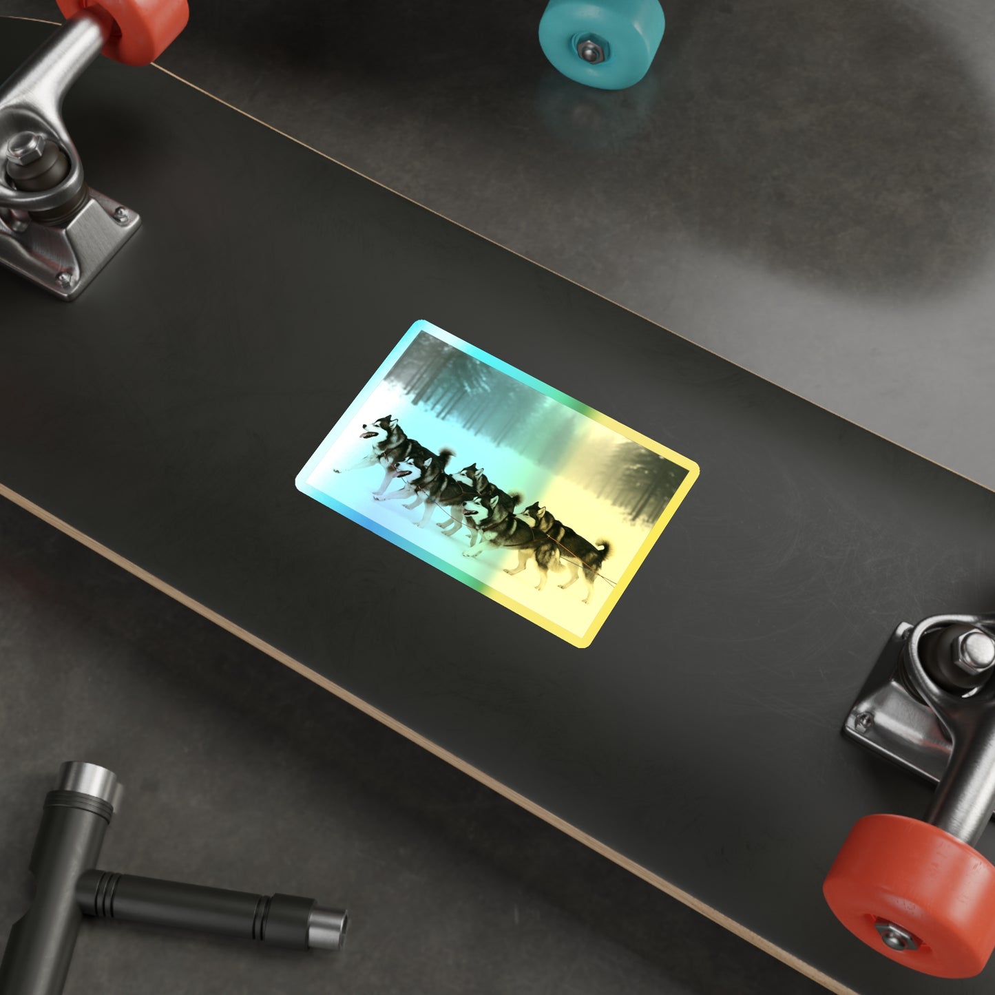 Mush On Holographic Sticker