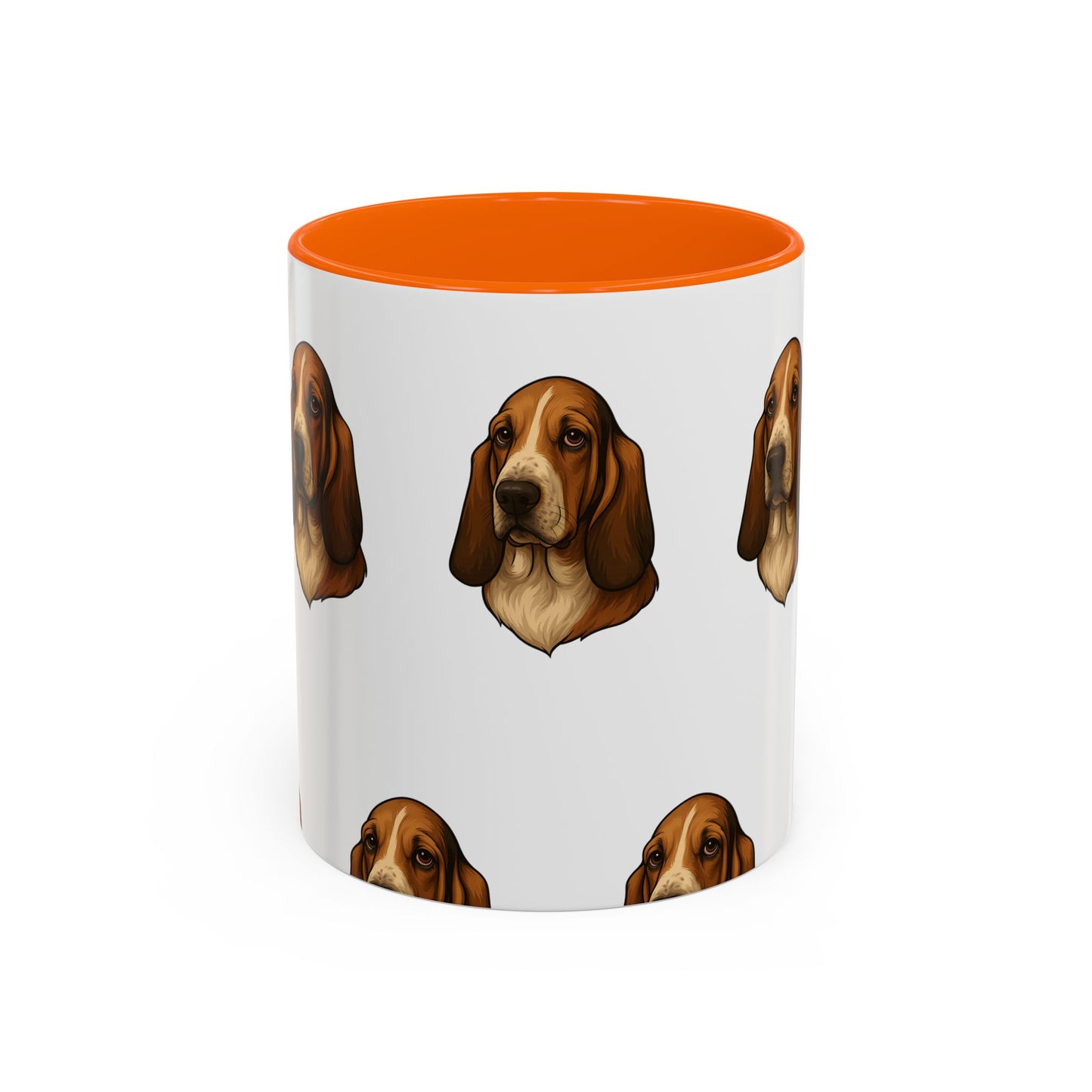 Basset Hound Head 2-Tone Coffee Mug