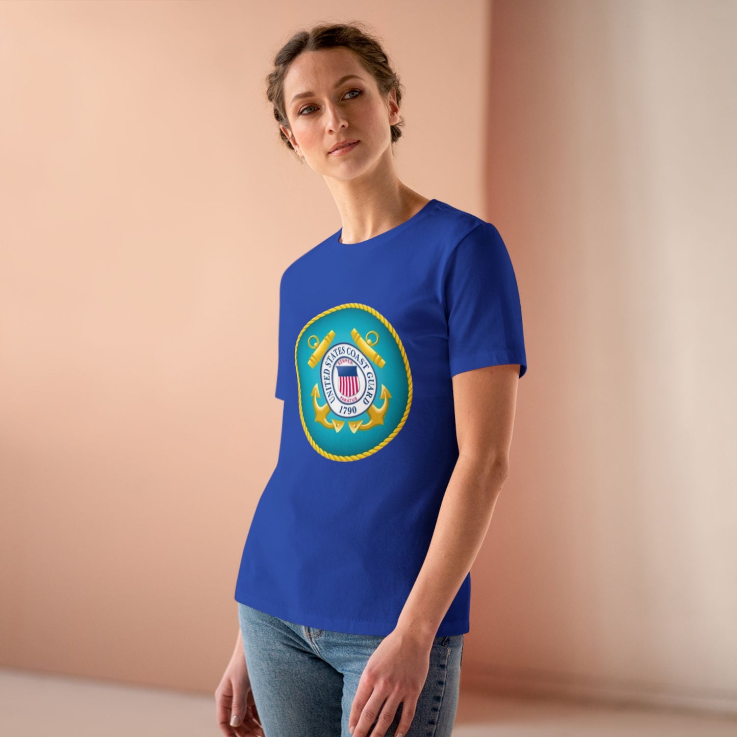 US Coast Guard Women's Short Sleeve Crewneck Tee