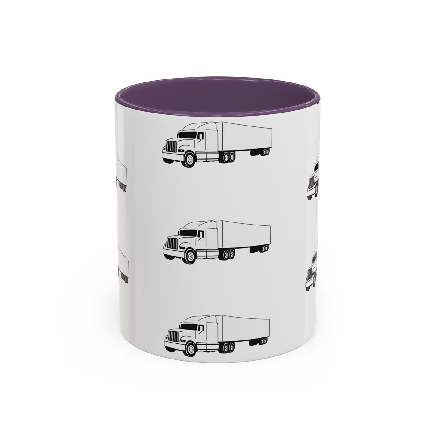 Semi Truck 2-Tone Coffee Mug