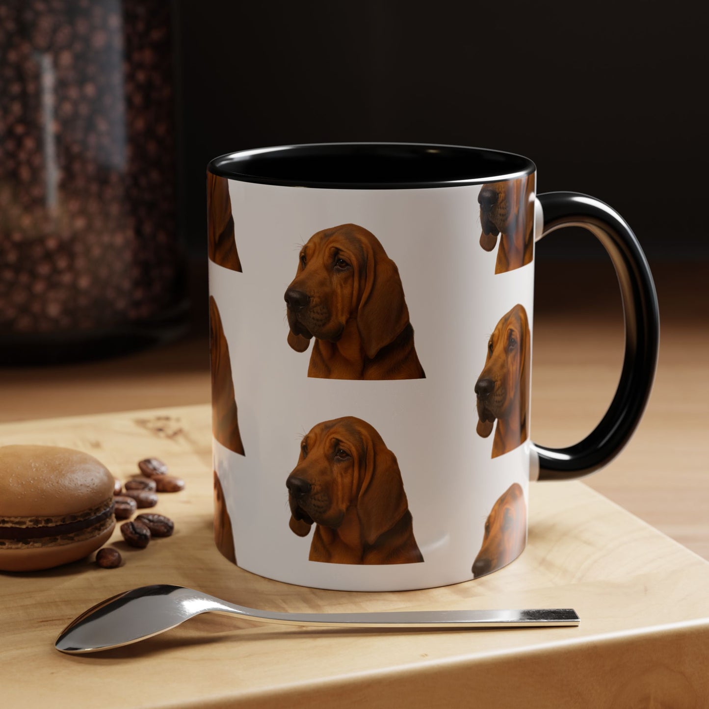 Bloodhound Head 2-Tone Coffee Mug