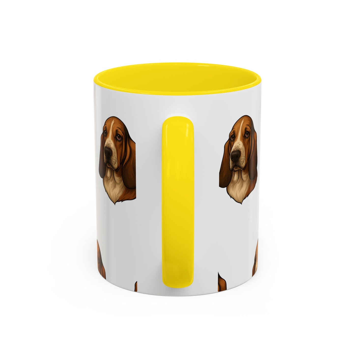 Basset Hound Head 2-Tone Coffee Mug