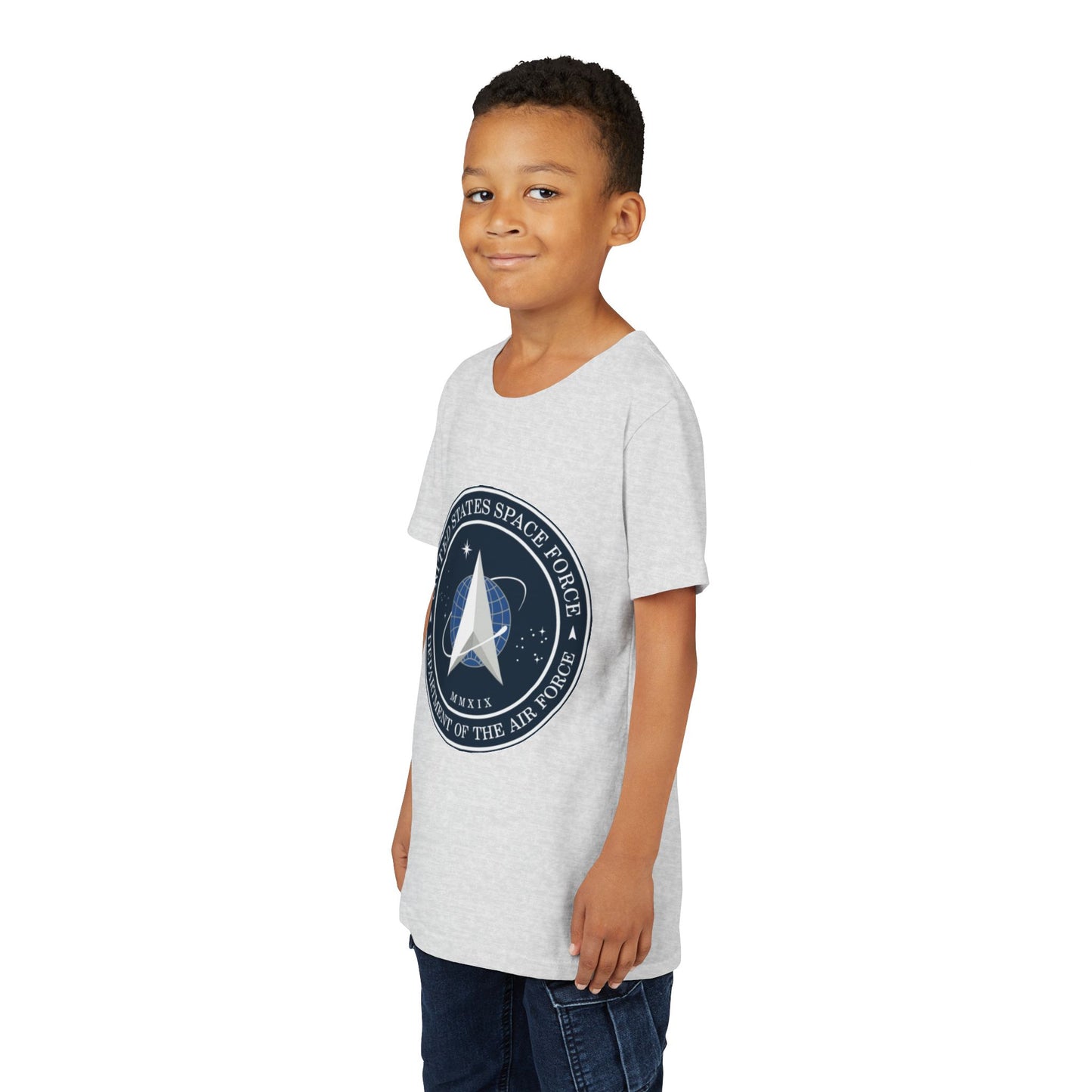 US Space Force Youth Unisex Short Sleeve Crewneck Tee
