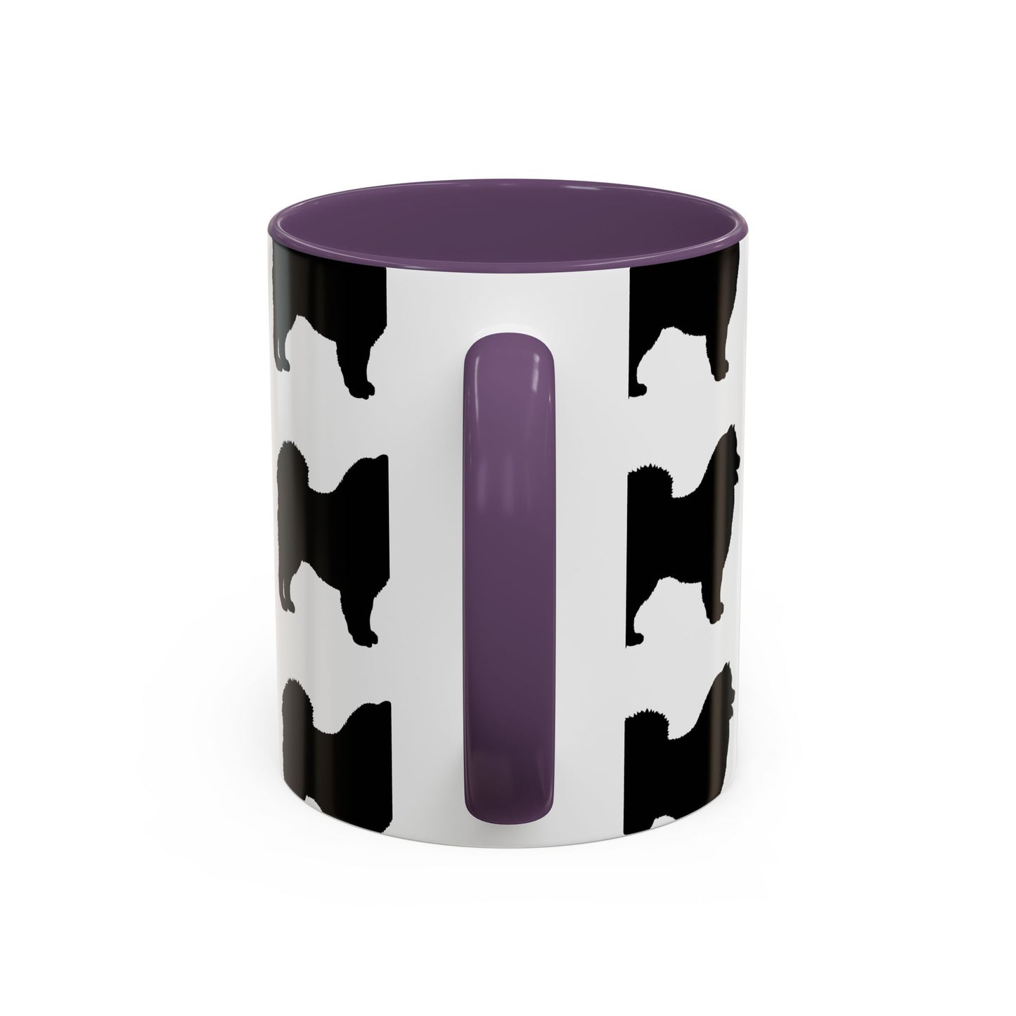 Samoyed Silhouette 2-Tone Coffee Mug
