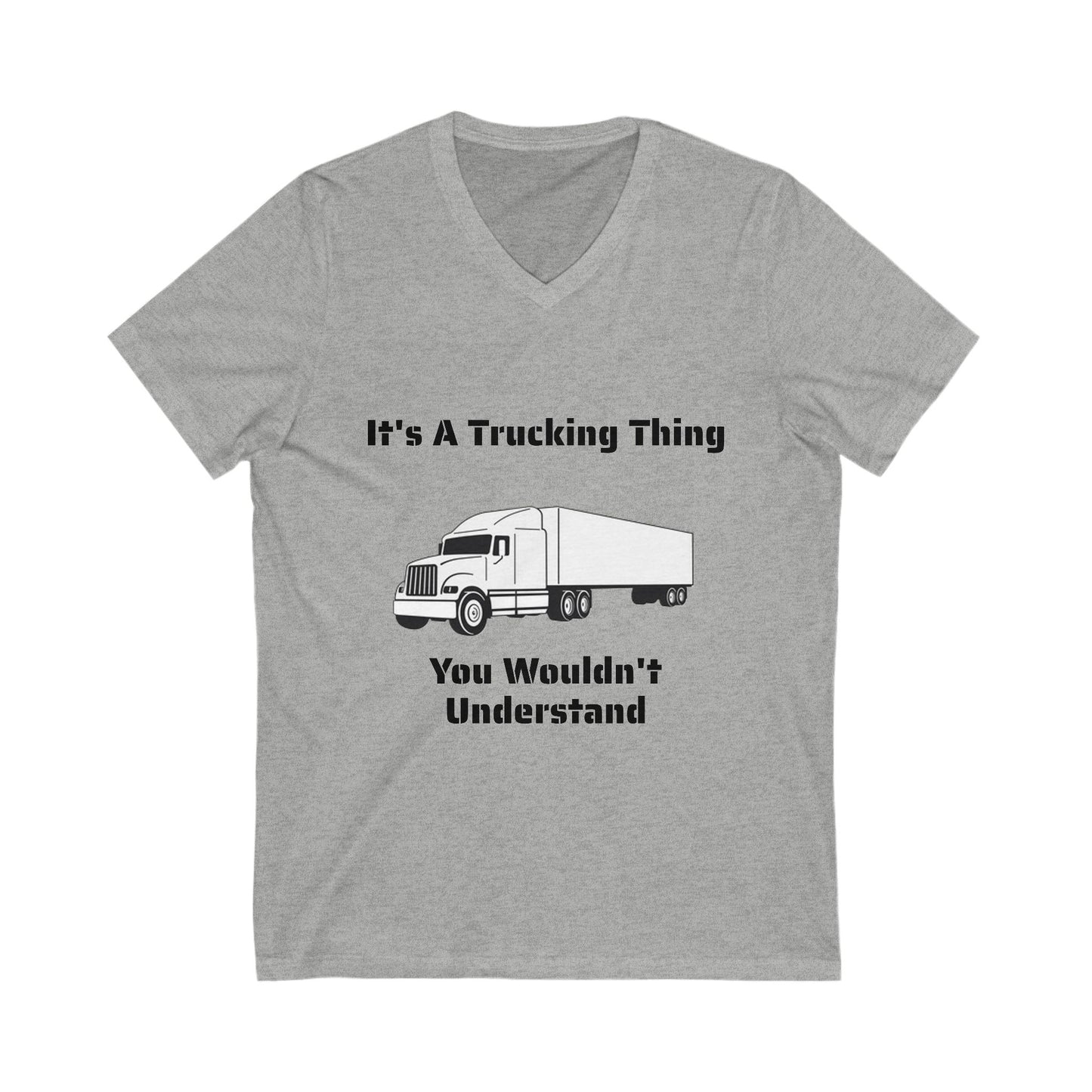 Trucking Thing Unisex Short Sleeve V-Neck Tee