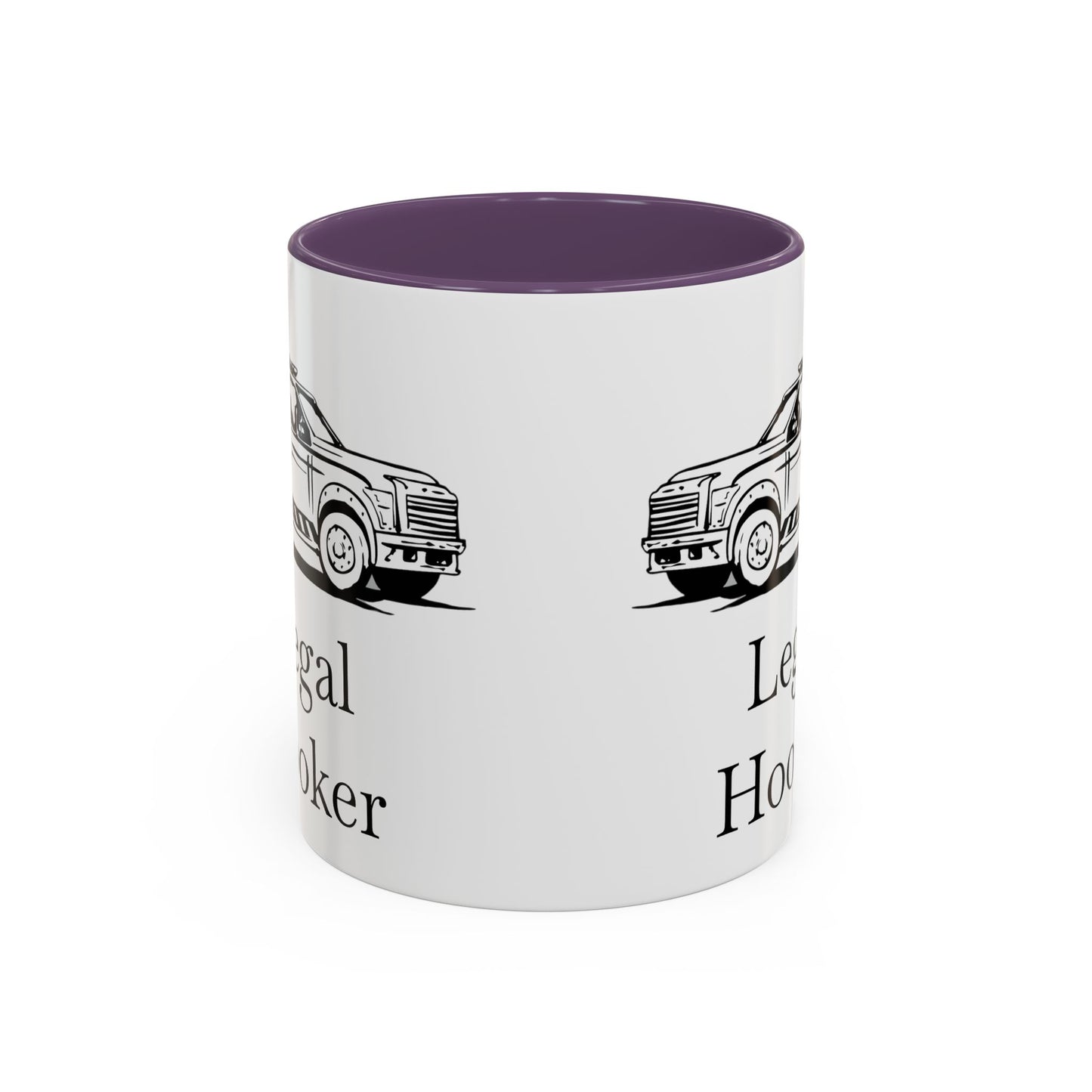 Legal H**ker Wheel Lift Tow Truck 2-Tone Coffee Mug